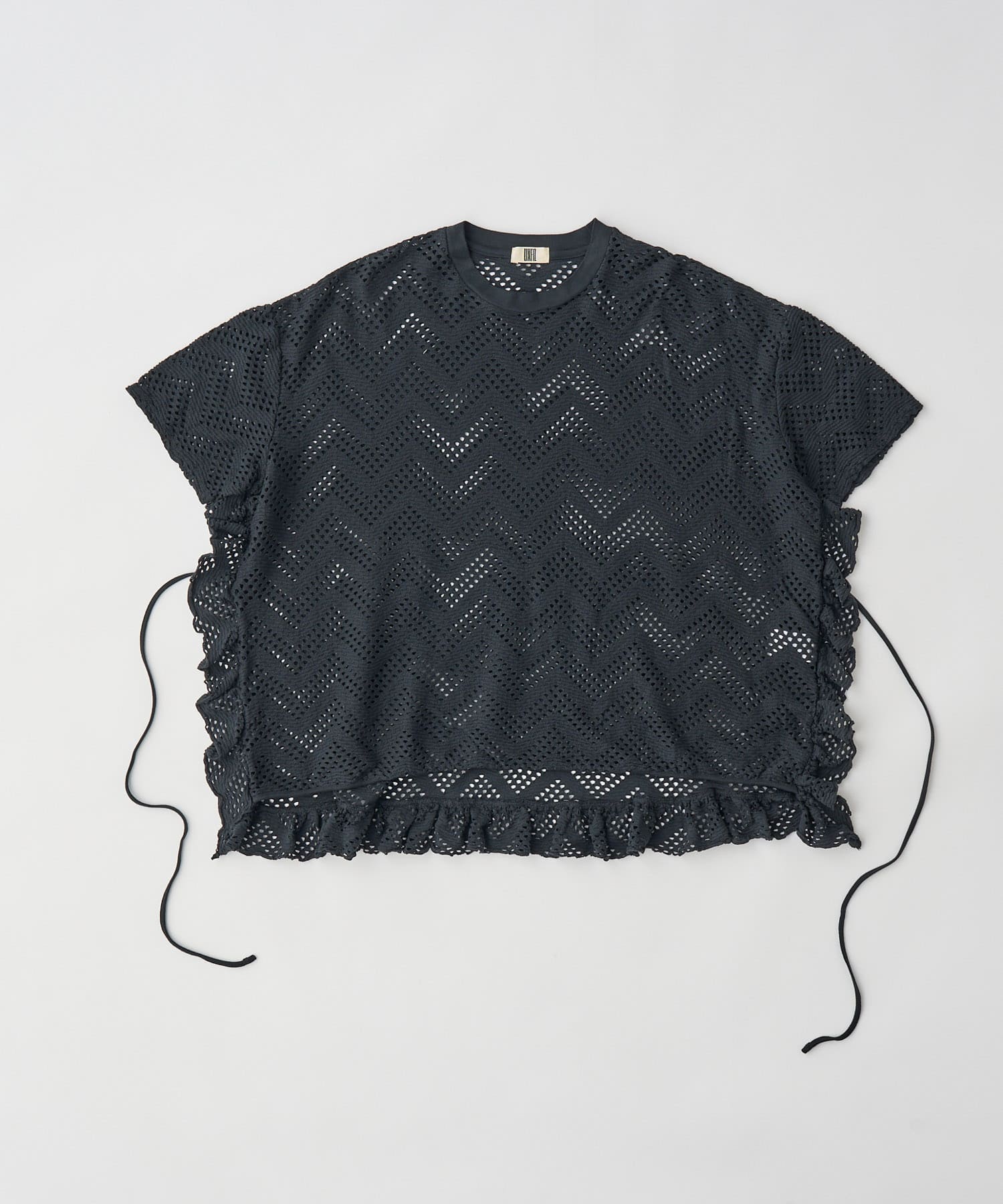 unfil　MESHCOTTONJERSEYT-SHIRTS black 1