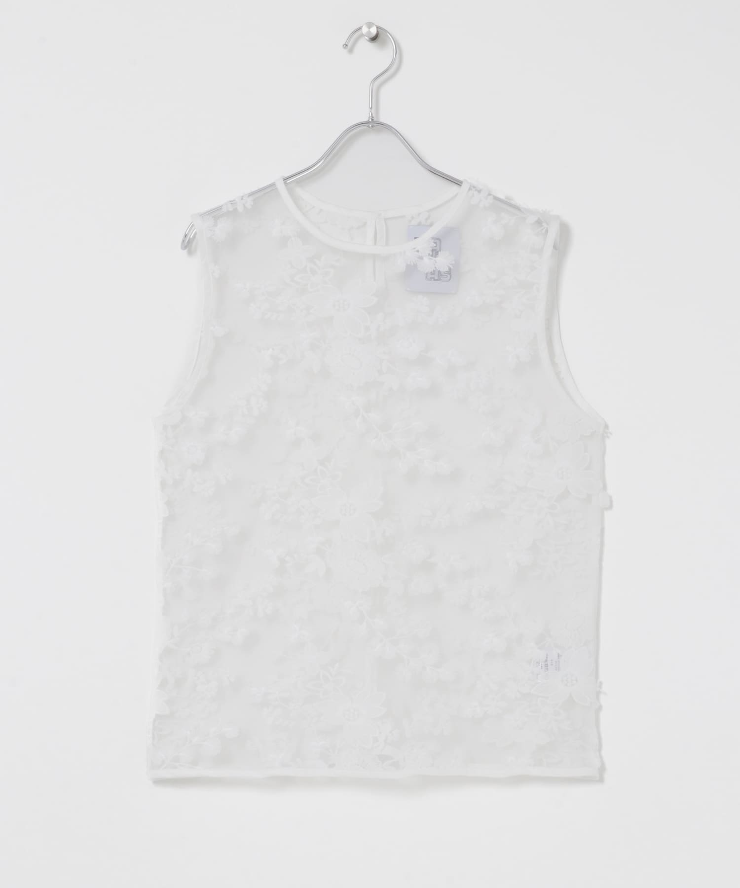 『別注』LAYAS×DOORS　LACE JQD TANKTOP WHITE One