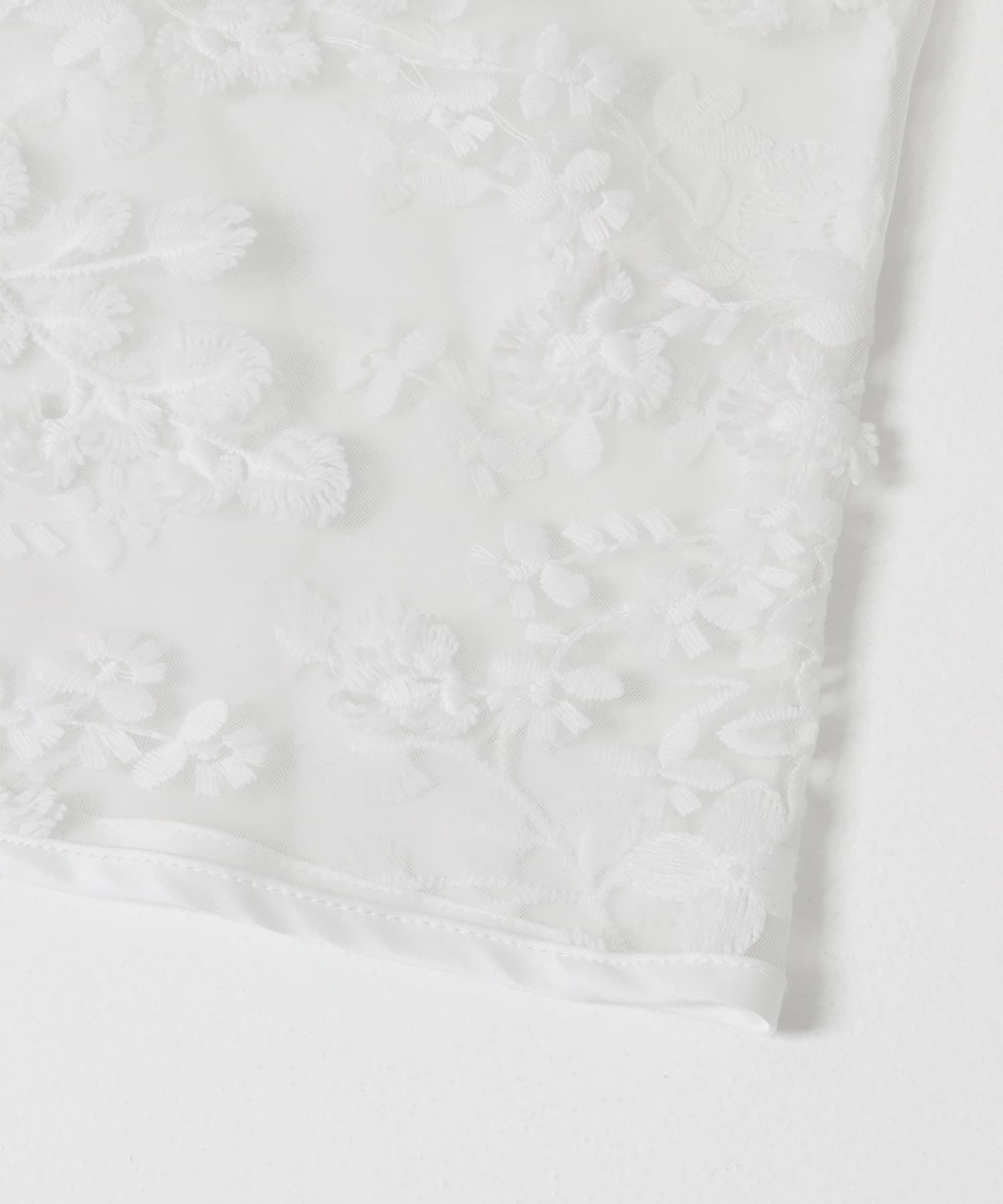 『別注』LAYAS×DOORS　LACE JQD TANKTOP WHITE One