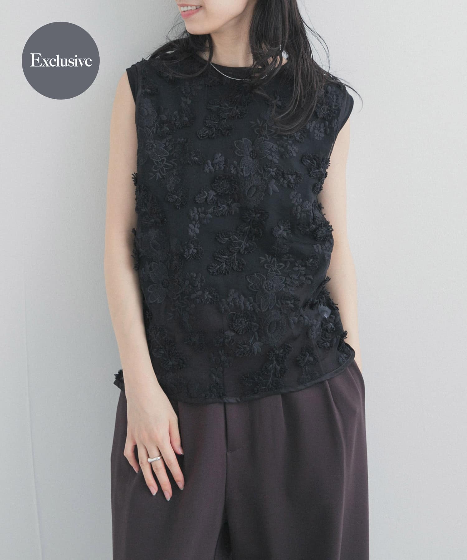 『別注』LAYAS×DOORS　LACE JQD TANKTOP