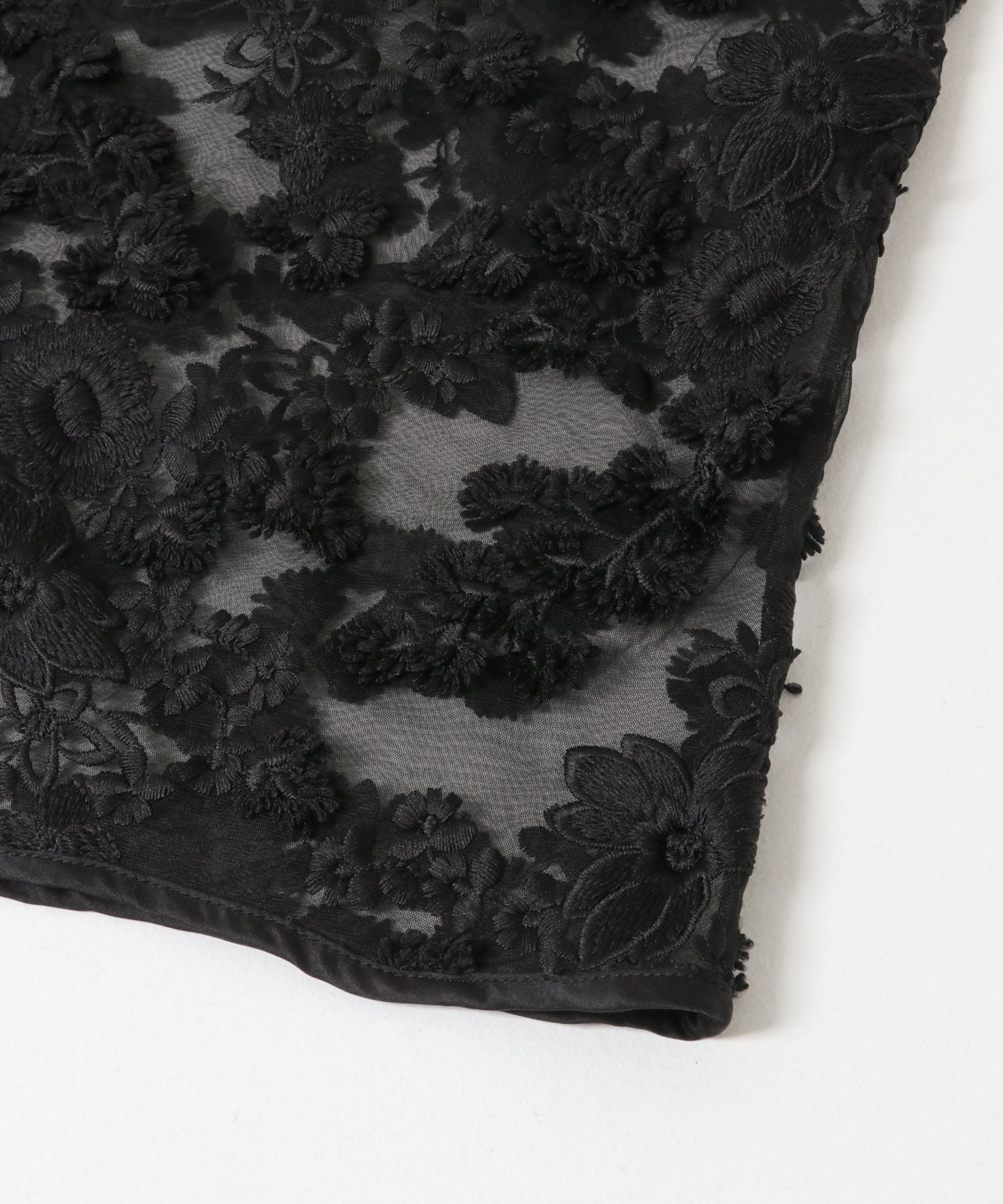 『別注』LAYAS×DOORS　LACE JQD TANKTOP BLACK One