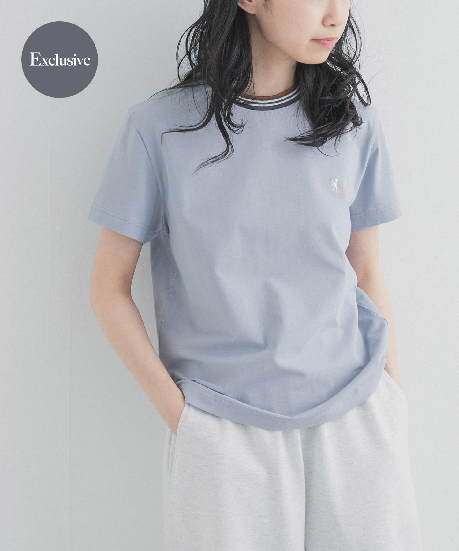 『別注』GYMPHLEX×DOORS　KNIT LINE T-SHIRTS