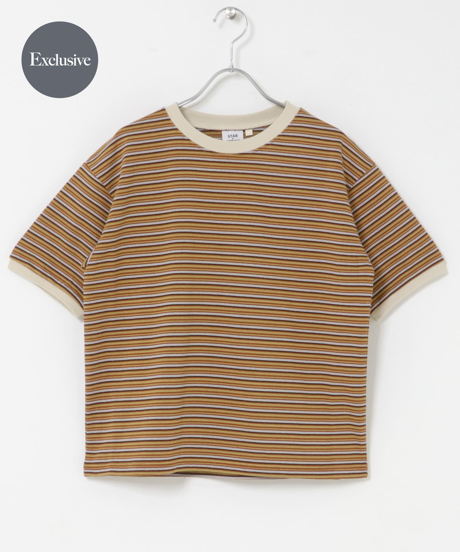 『別注』STAR&STRIPE×DOORS　MULTI RINGER T-SHIRTS BROWN One
