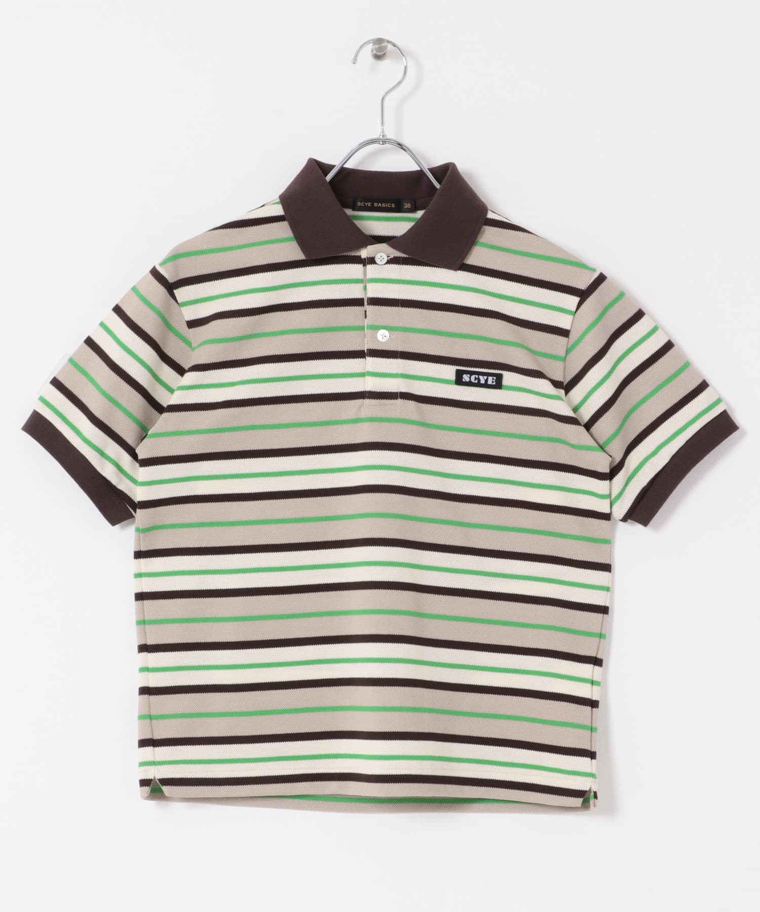 Scye　STRIPEDCOTTONSHIRTS