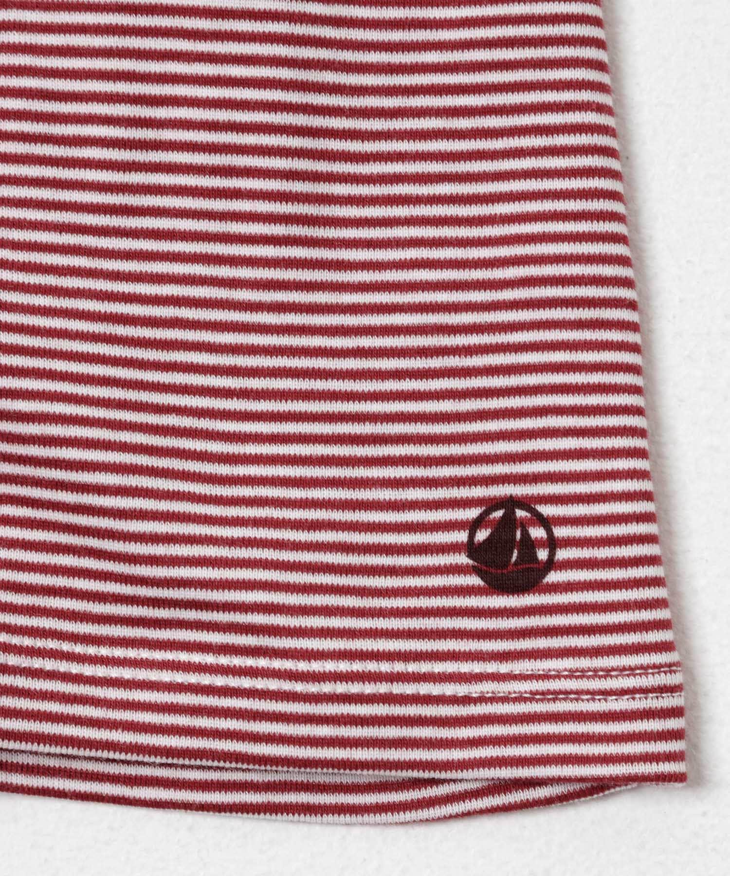 『別注』PETIT BATEAU×DOORS　EMBROIDERYT-SHIRTS ST2 AMARANTE XS