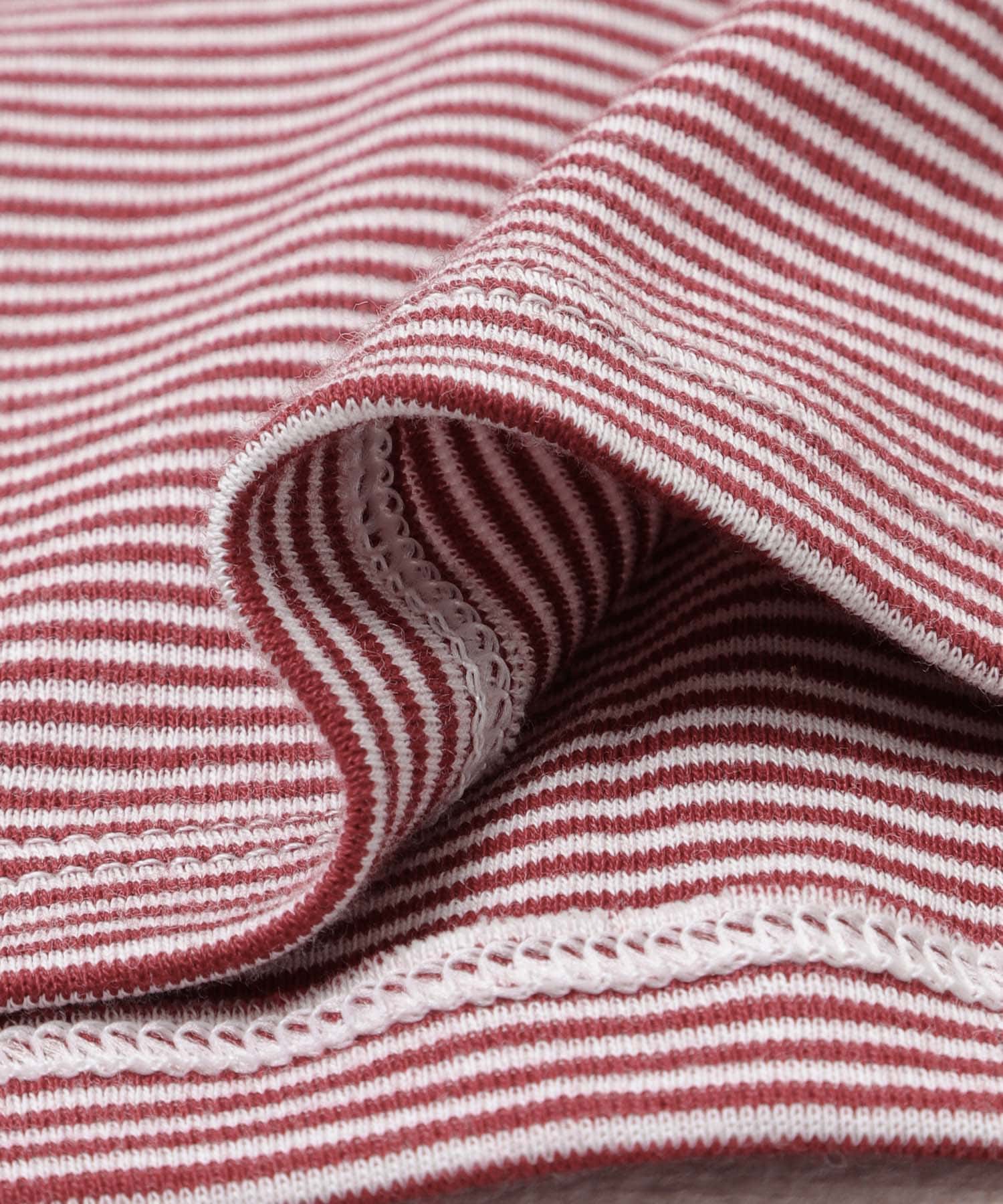 『別注』PETIT BATEAU×DOORS　EMBROIDERYT-SHIRTS ST2 AMARANTE XS