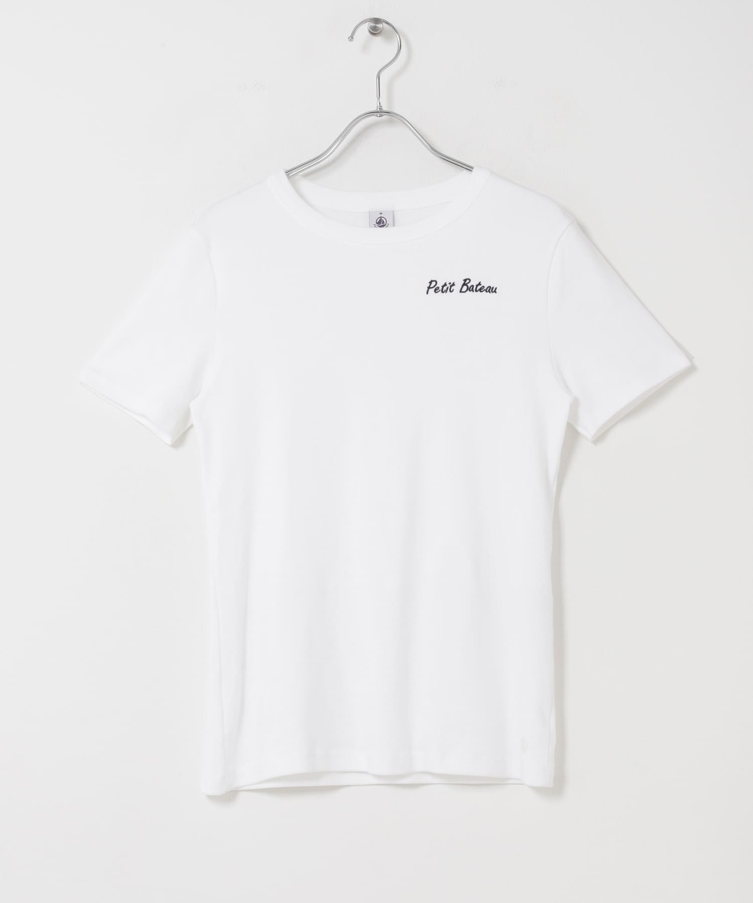 『別注』PETIT BATEAU×DOORS　EMBROIDERYT-SHIRTSCU ECUME S