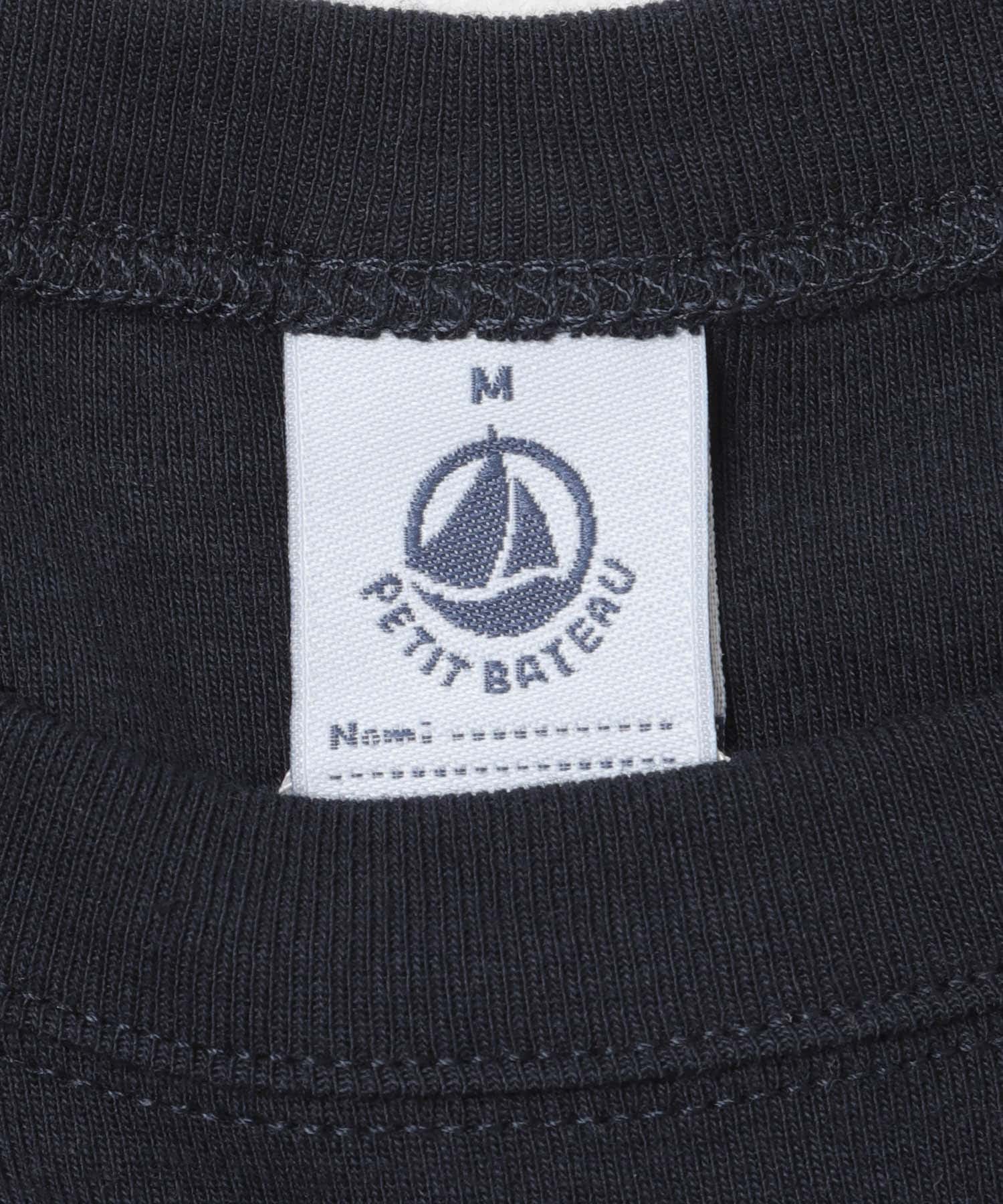 『別注』PETIT BATEAU×DOORS　EMBROIDERYT-SHIRTSCU SMOKING S
