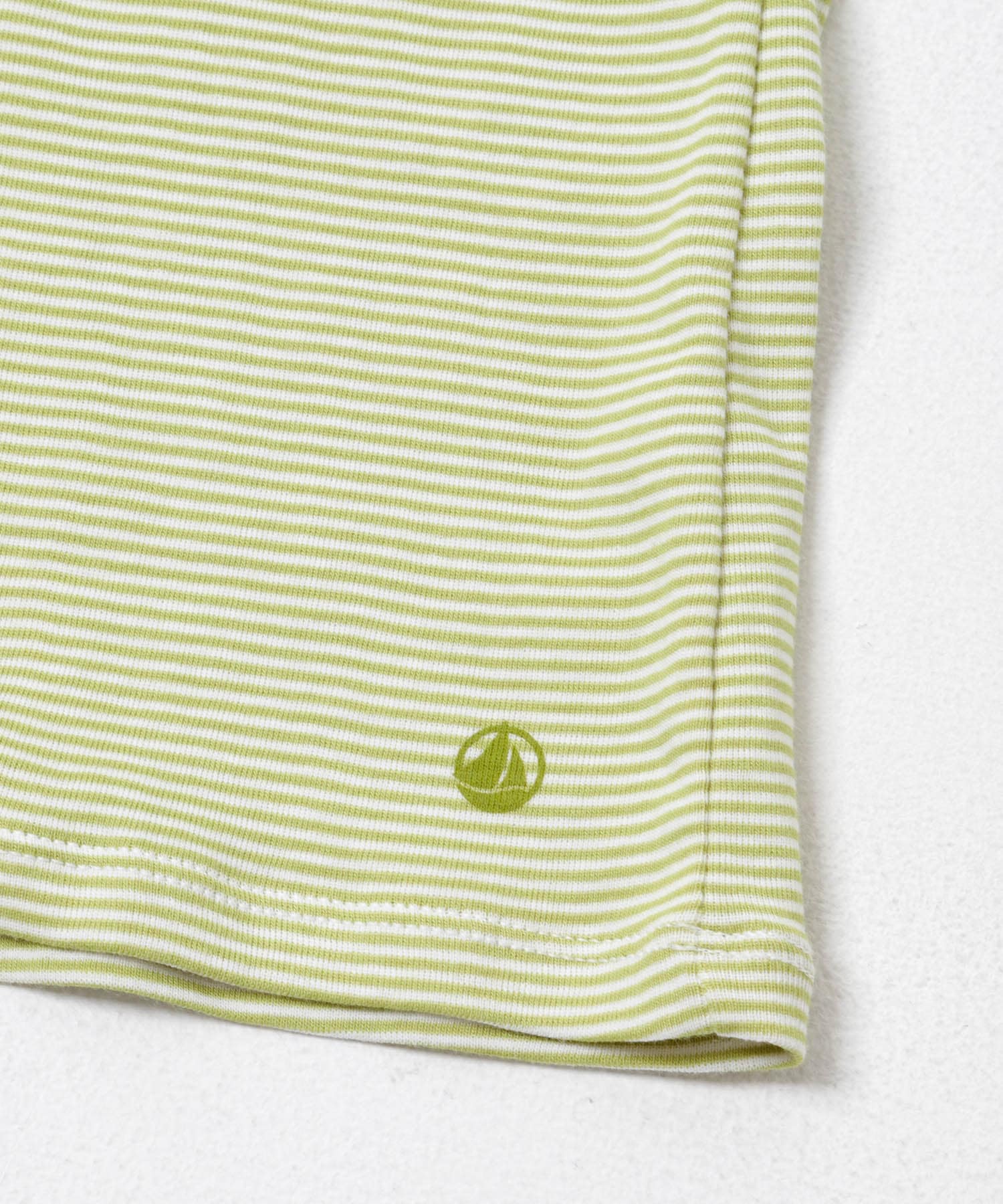 『別注』PETIT BATEAU×DOORS　EMBROIDERYT-SHIRTSCUST MOSS S