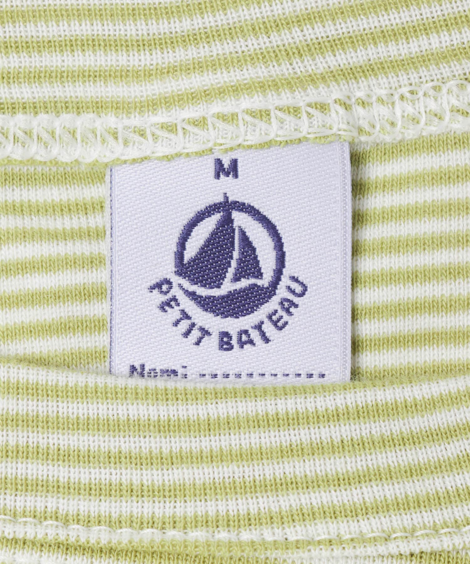 『別注』PETIT BATEAU×DOORS　EMBROIDERYT-SHIRTSCUST MOSS S