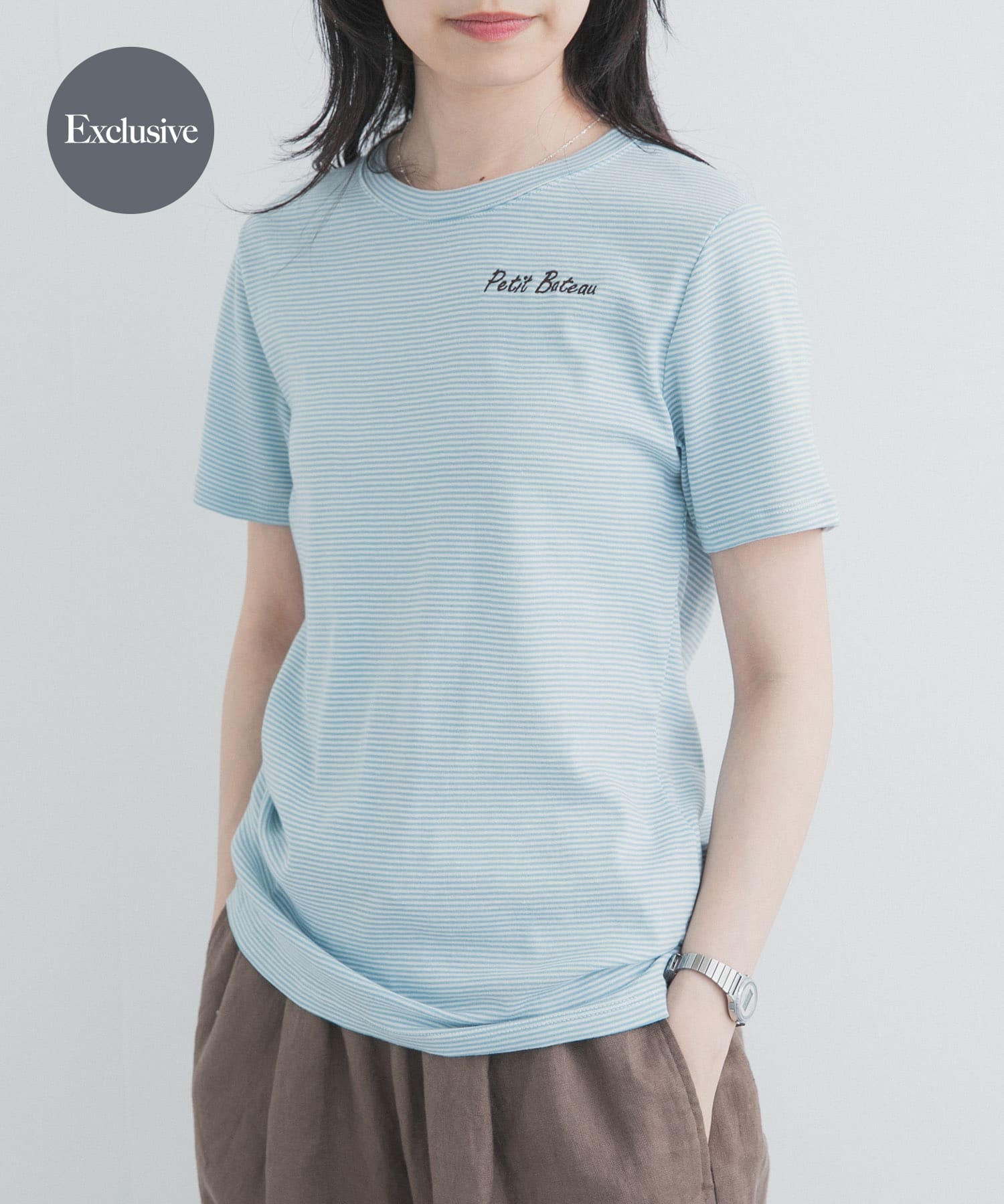 『別注』PETIT BATEAU×DOORS　EMBROIDERYT-SHIRTSCUST