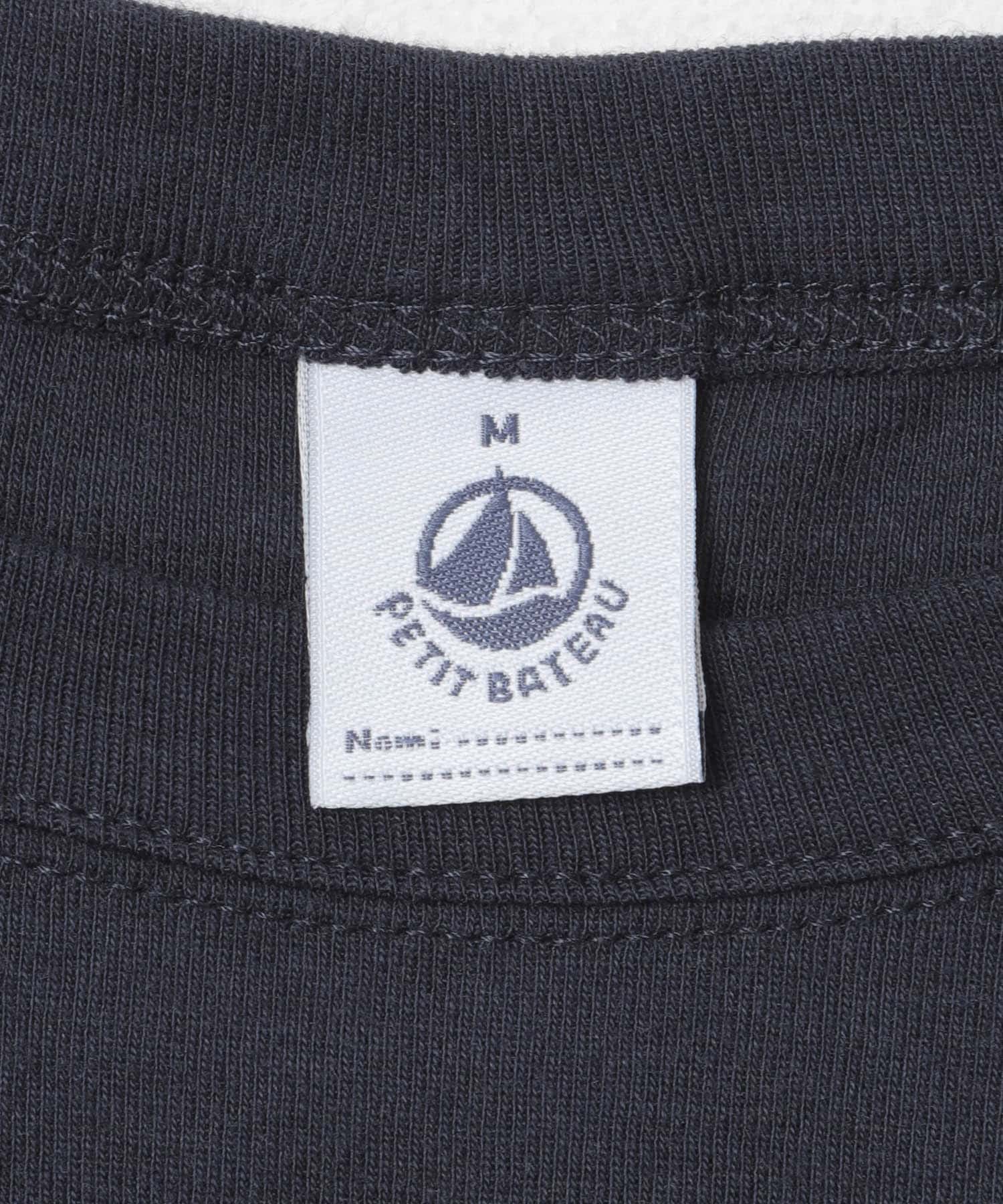 『別注』PETIT BATEAU×DOORS　EMBROIDERYT-SHIRTS SMOKING XS