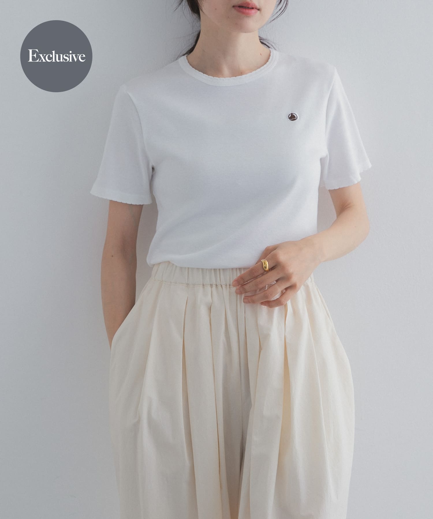『別注』PETIT BATEAU×DOORS　POINTCOCOTTE T-SHIRTS