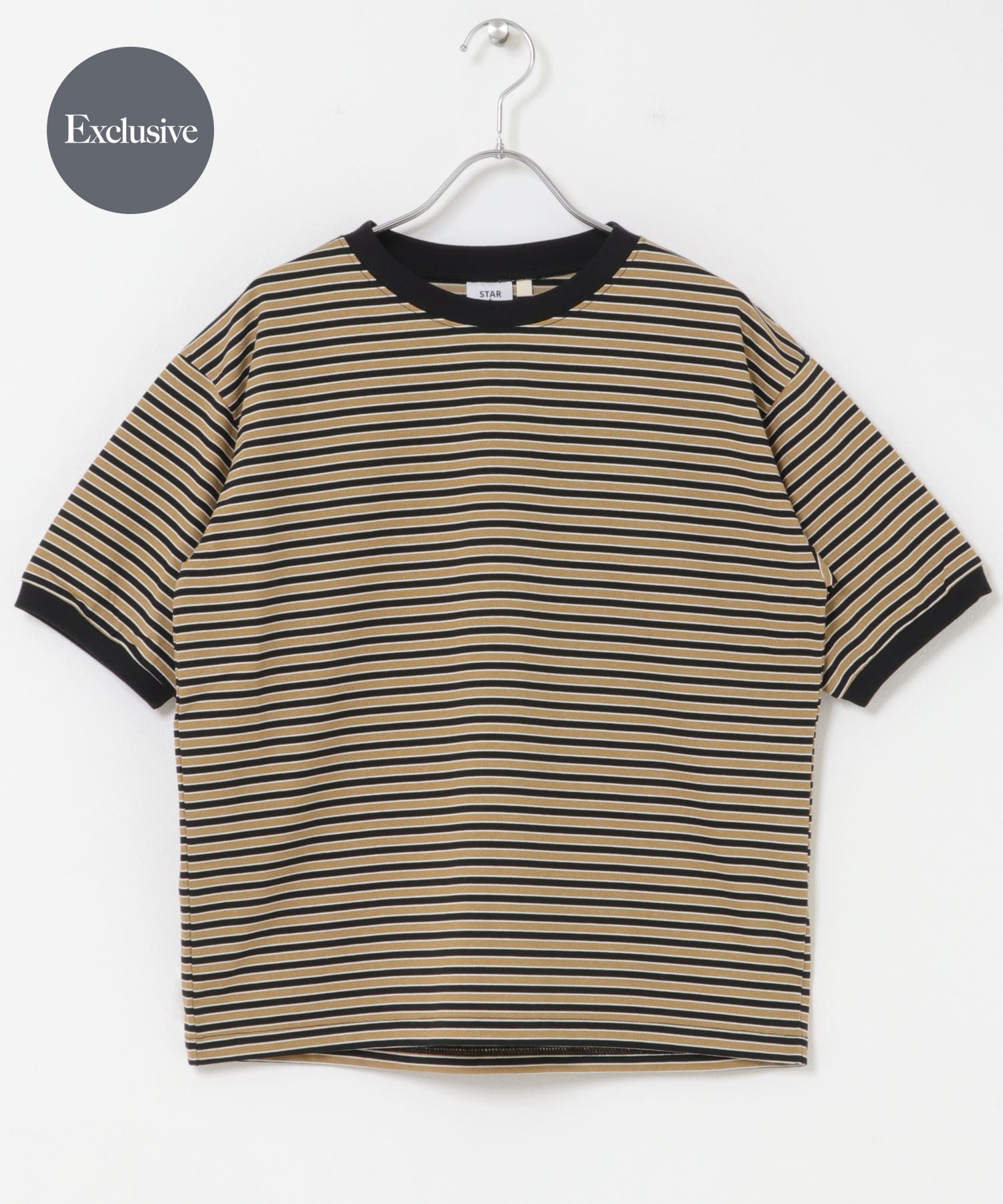 『別注』STAR&STRIPE×DOORS　MULTI RINGER T-SHIRTS2 BLK/BEG One