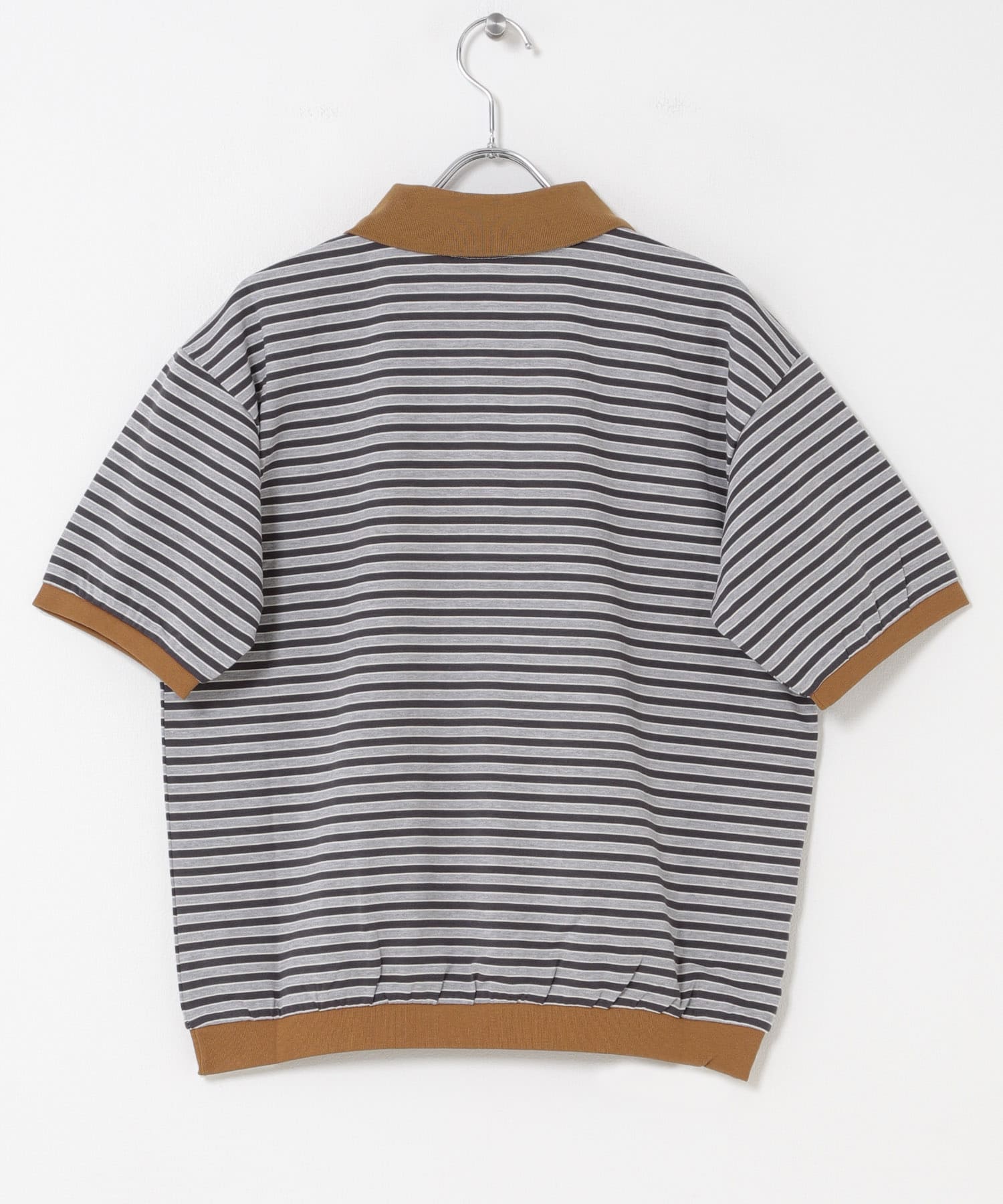 『別注』STAR&STRIPE×DOORS　MULTI POLO BROWN One