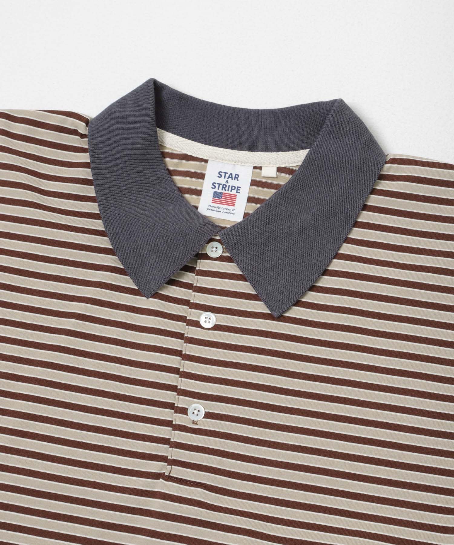 『別注』STAR&STRIPE×DOORS　MULTI POLO GRAY One