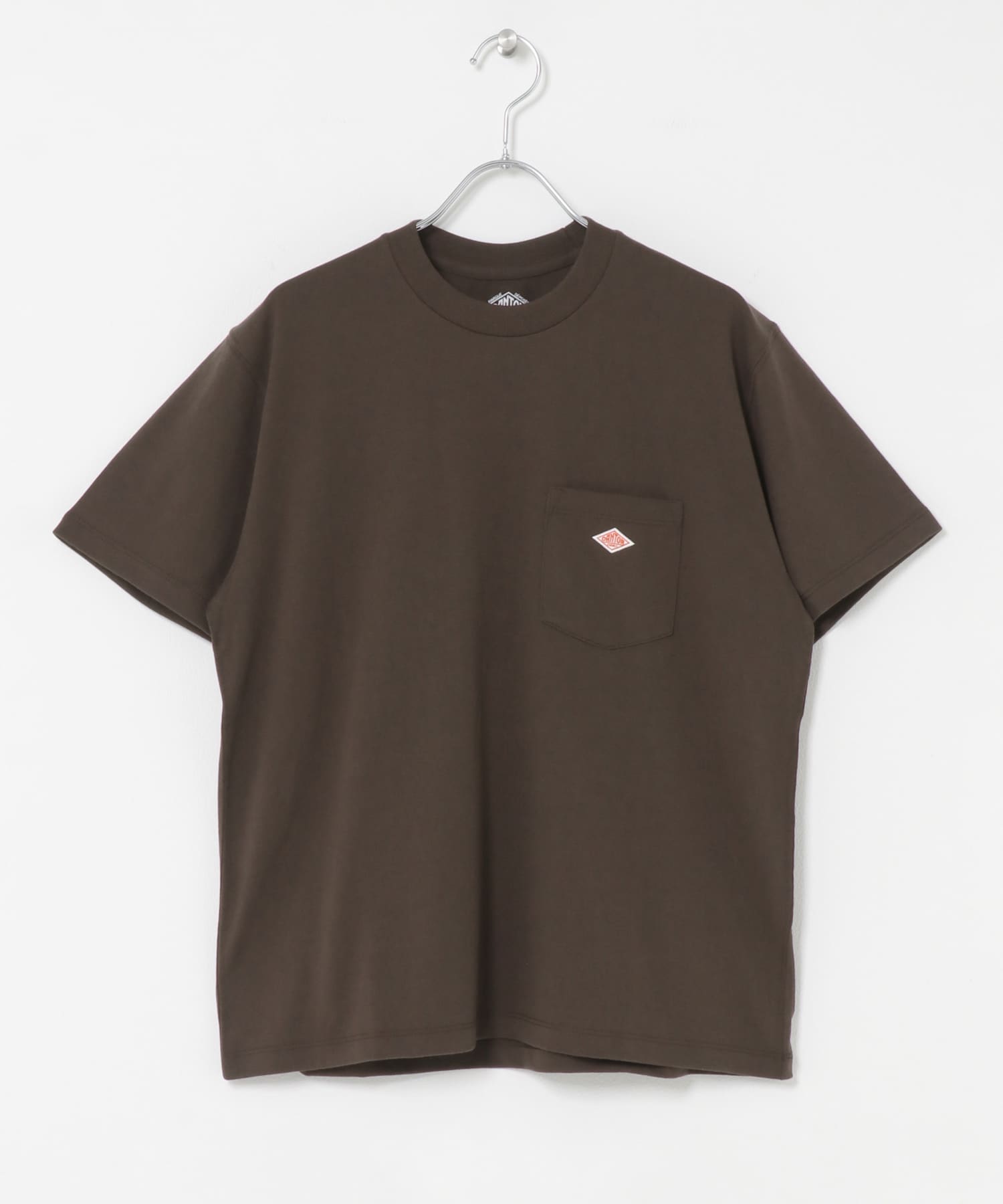 DANTON　POCKET T-SHIRTS BROWN S
