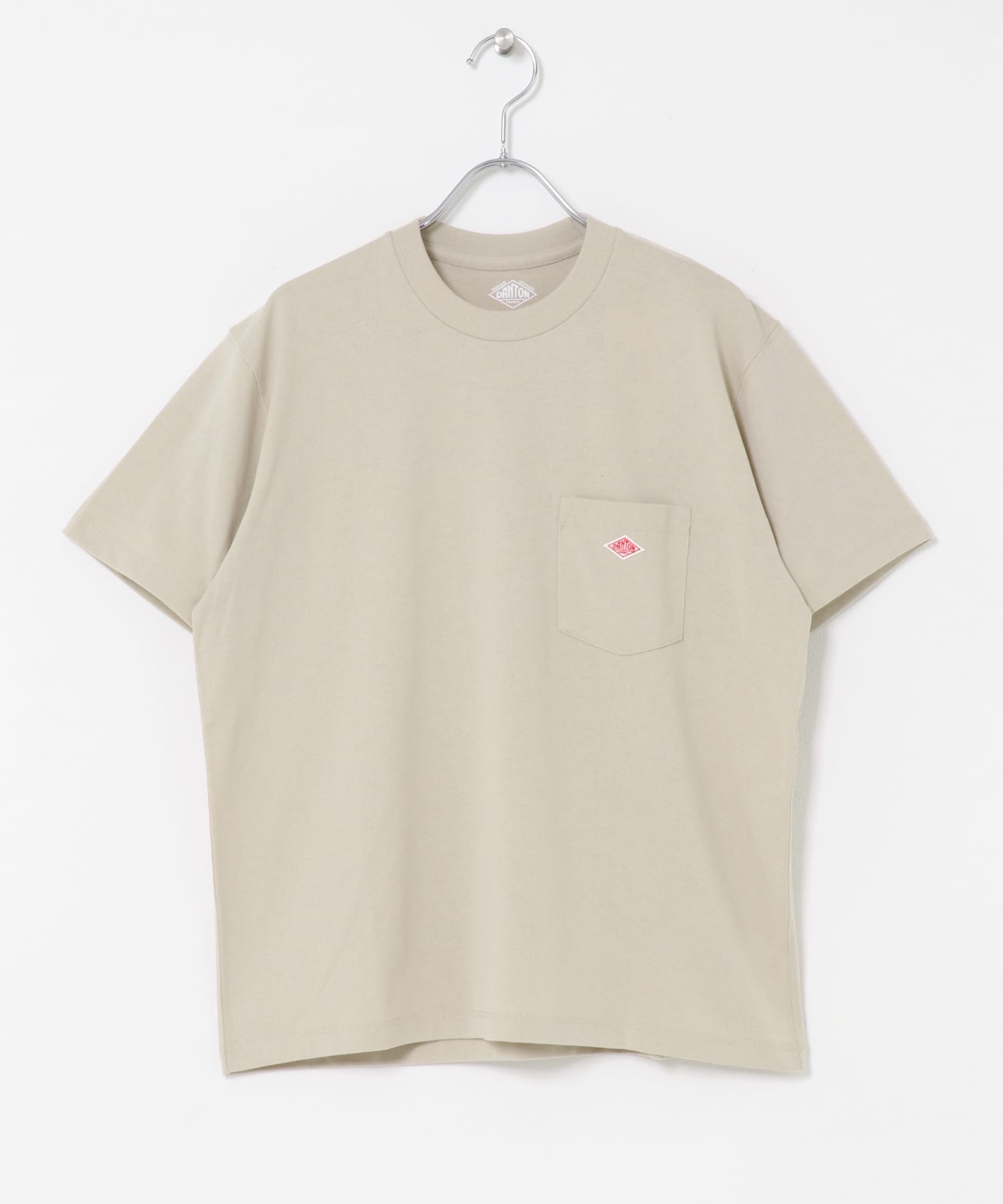 DANTON　POCKET T-SHIRTS GREIGE S