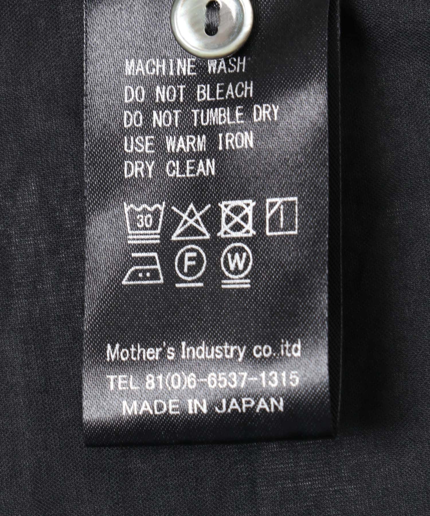 mizuiro-ind　FRILL CREW NECK SHIRTS BLACK One