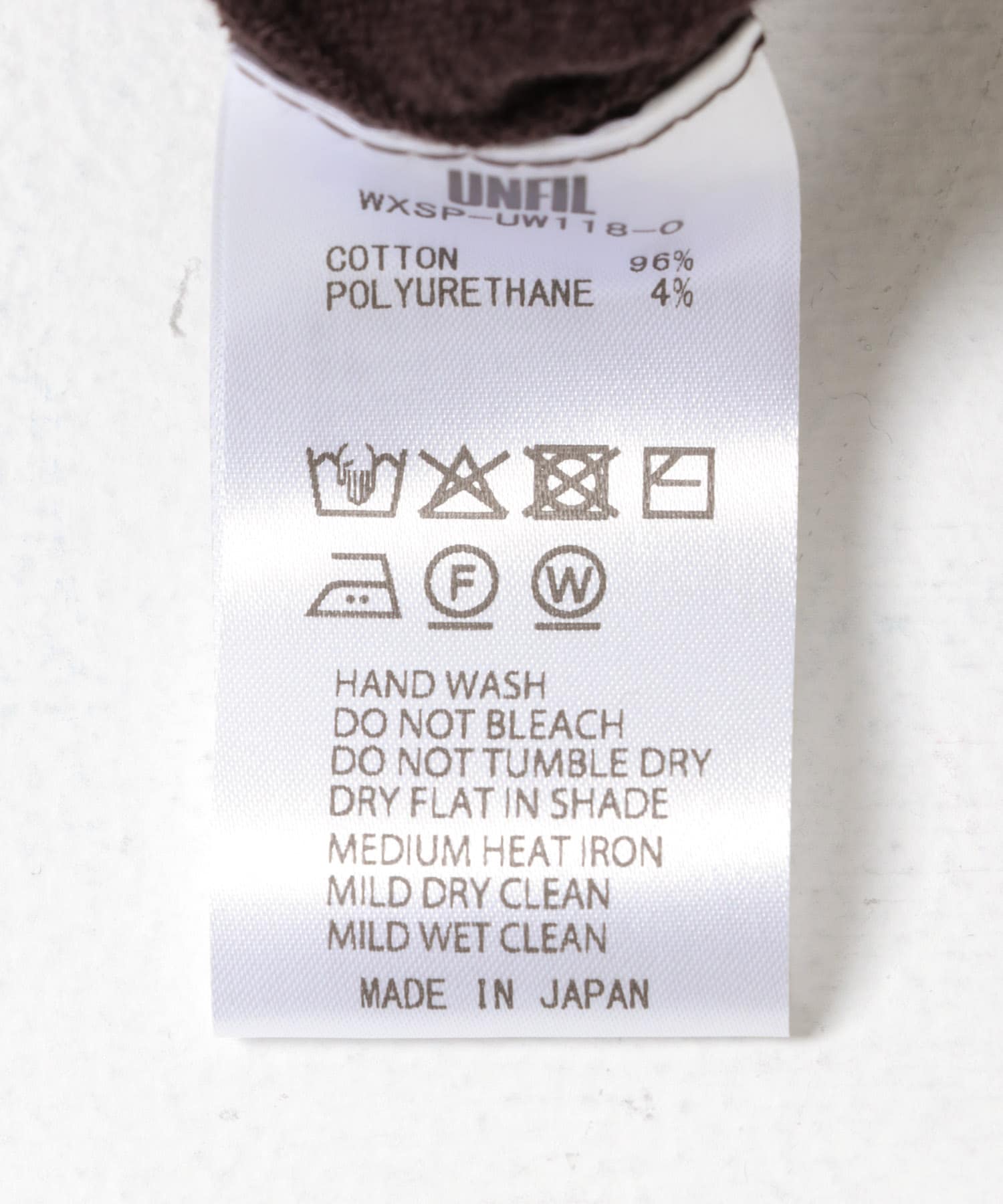 unfil　ORGANICCOTTONHALFLEGGINS brown 0