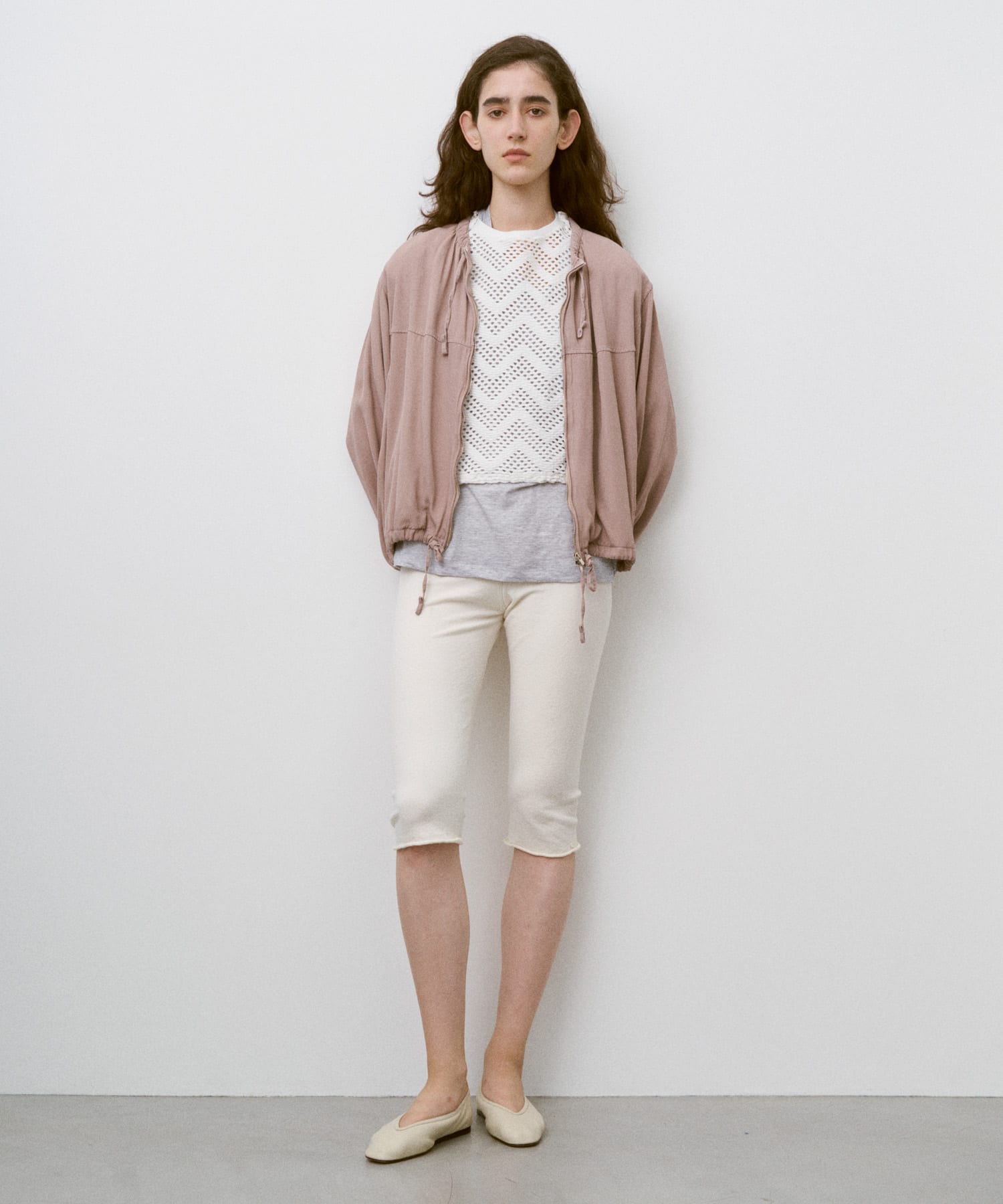 unfil　ORGANICCOTTONHALFLEGGINS offwhite 0