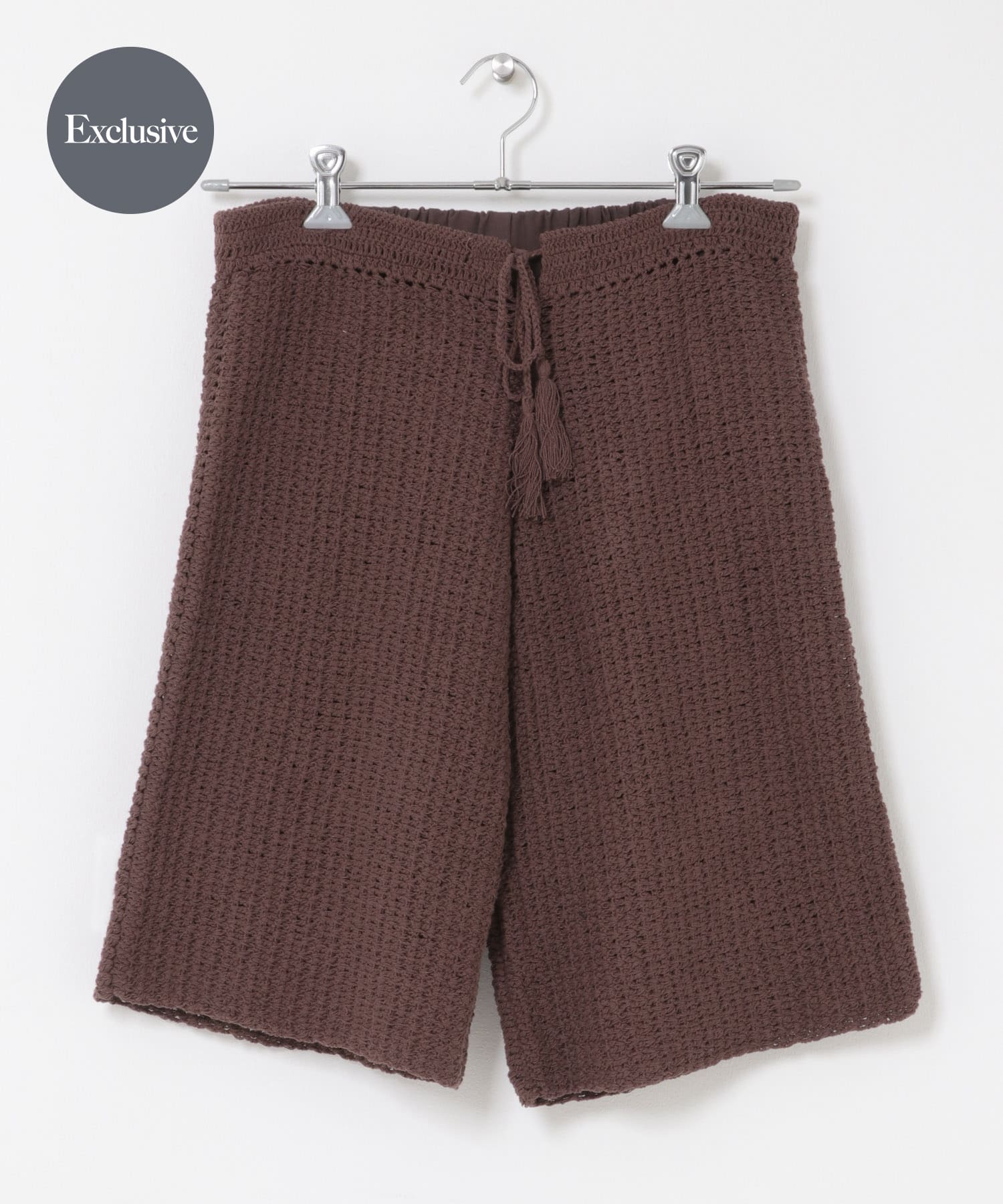 『別注』AFLOAH×DOORS　KNIT SHORT PANTS BROWN One