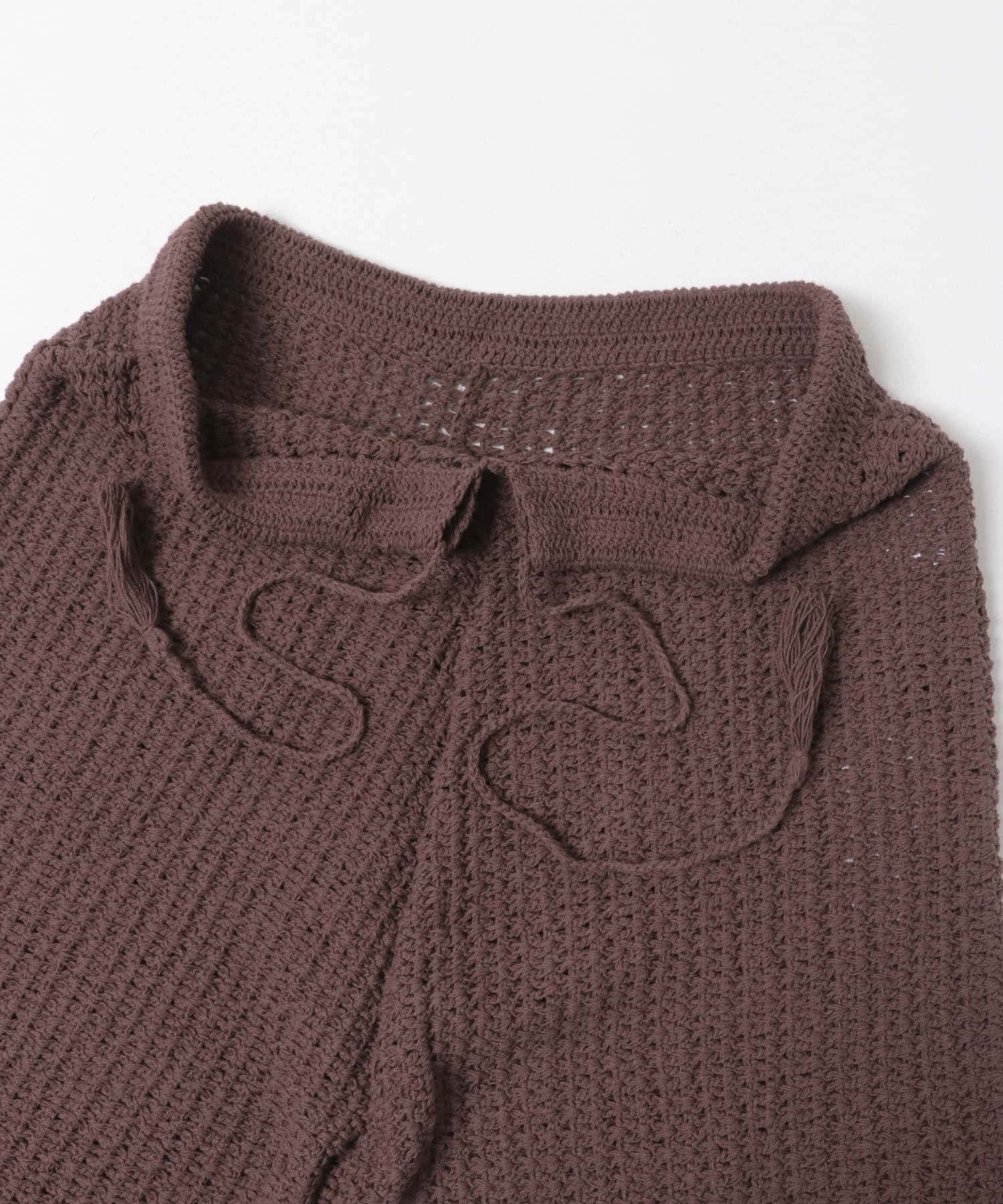 『別注』AFLOAH×DOORS　KNIT SHORT PANTS BROWN One