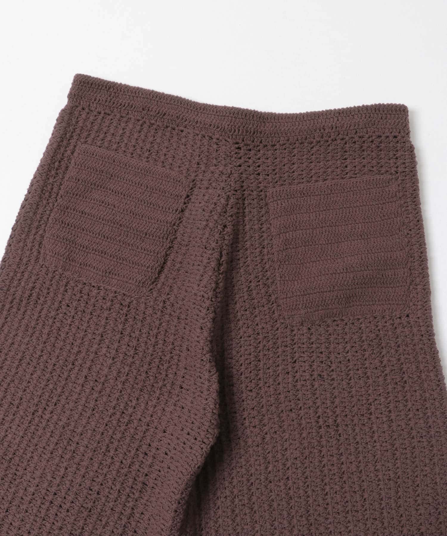 『別注』AFLOAH×DOORS　KNIT SHORT PANTS BROWN One