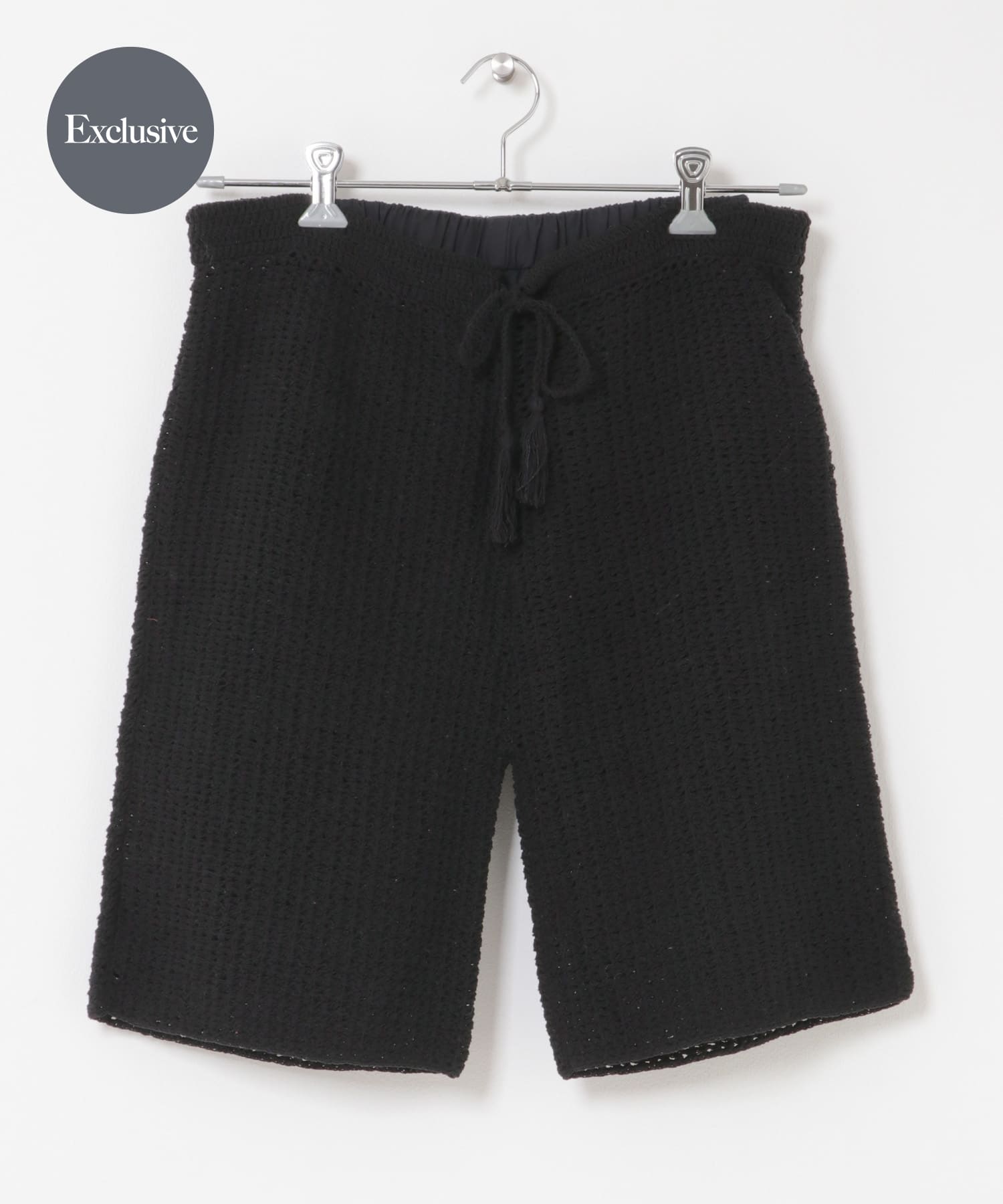 『別注』AFLOAH×DOORS　KNIT SHORT PANTS BLACK One