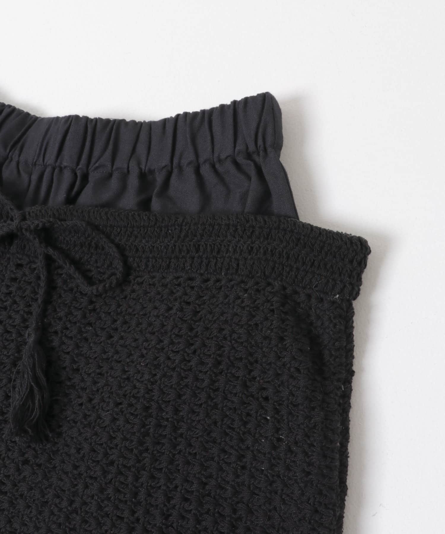 『別注』AFLOAH×DOORS　KNIT SHORT PANTS BLACK One