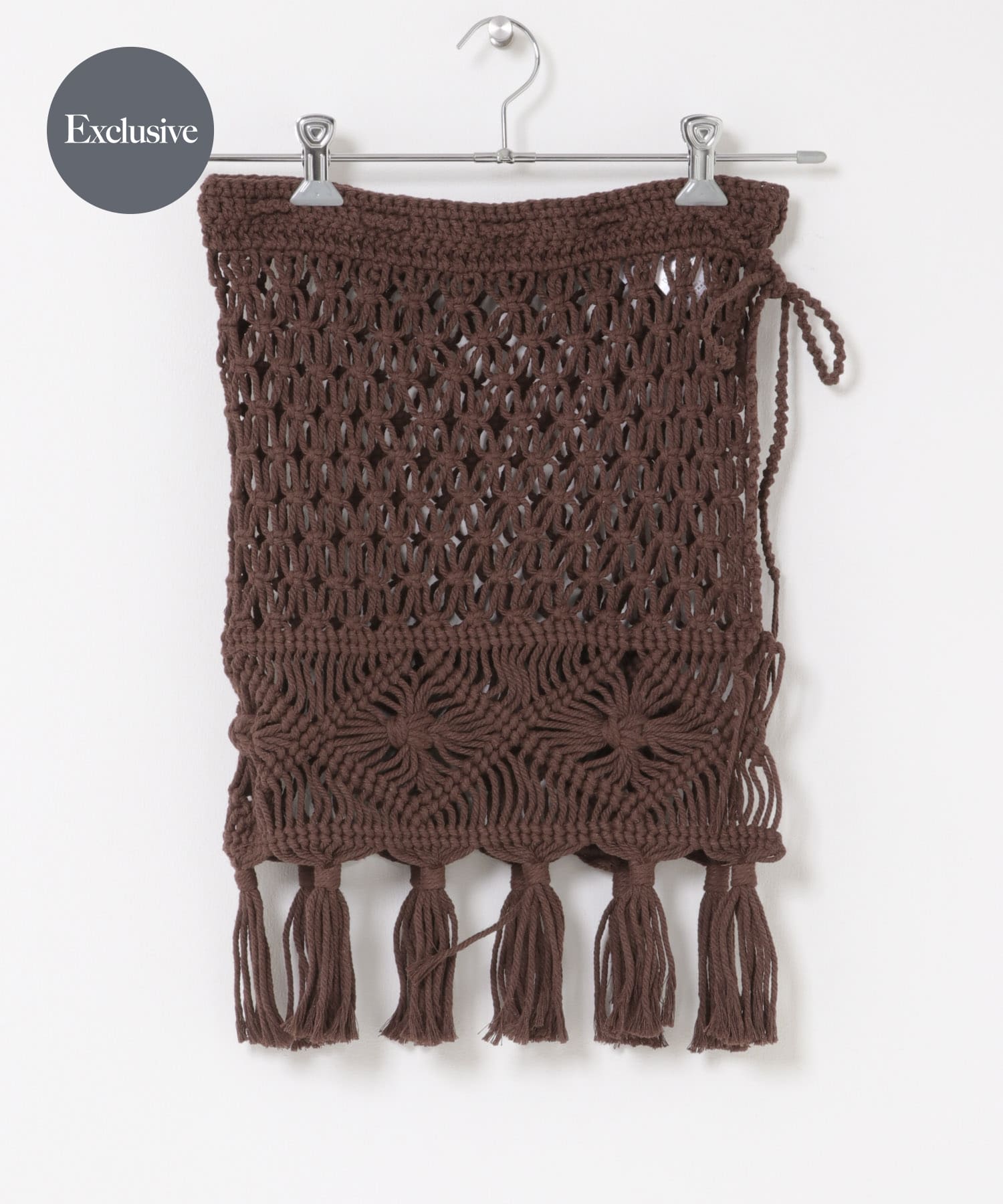 『別注』AFLOAH×DOORS　MACRAME APRON BROWN One