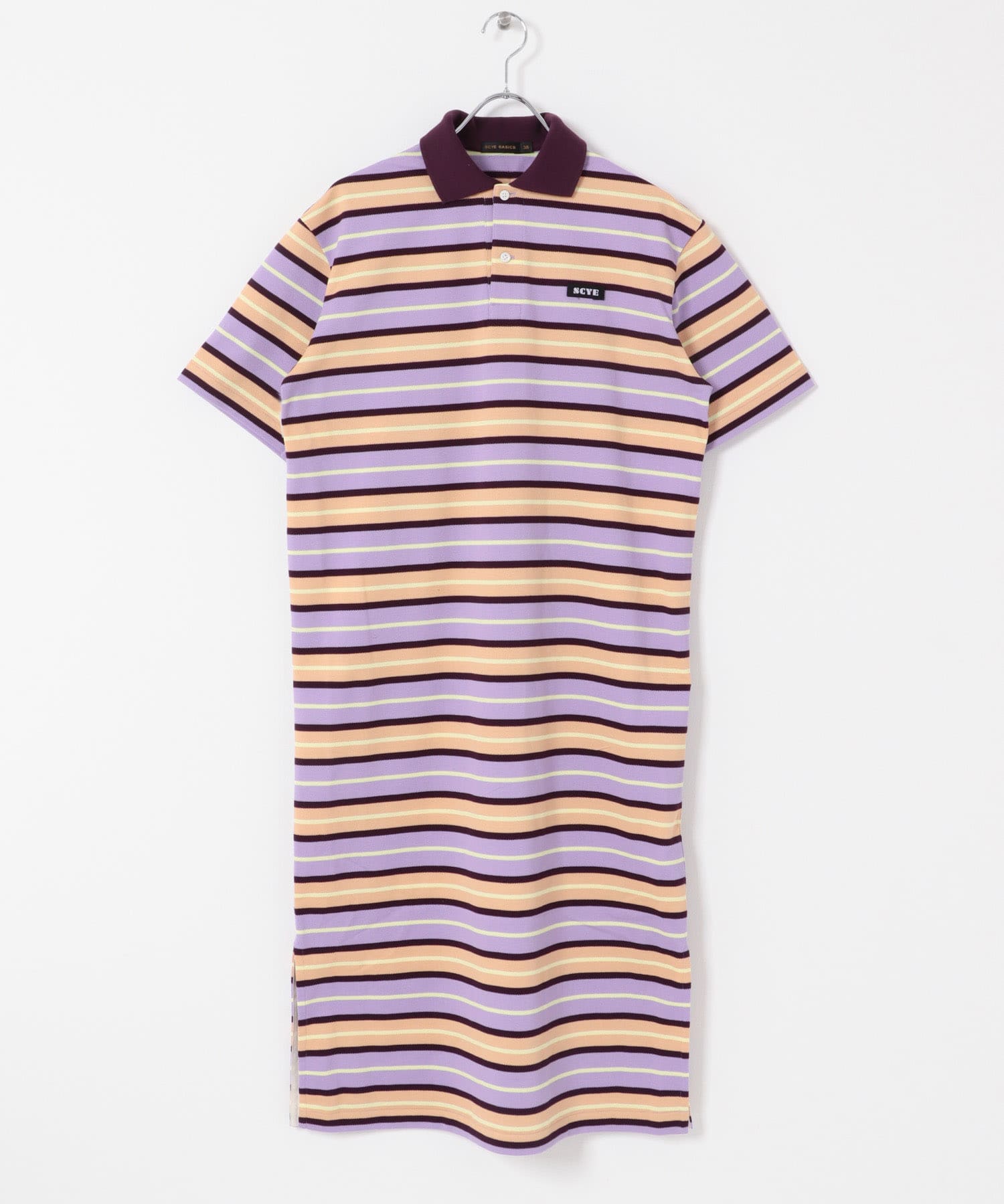 Scye　STRIPEDCOTTONDRESS