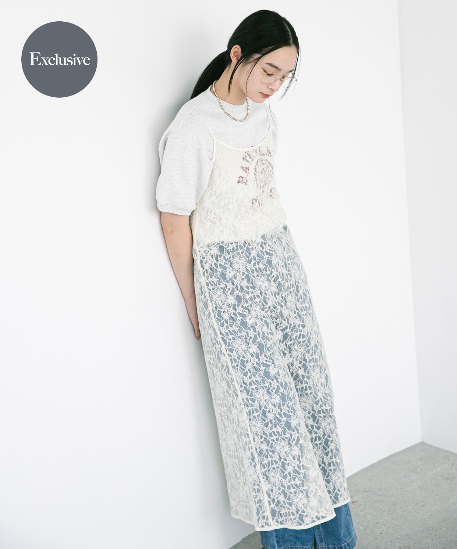 『別注』ElisaNovelli×DOORS　レースキャミワンピース