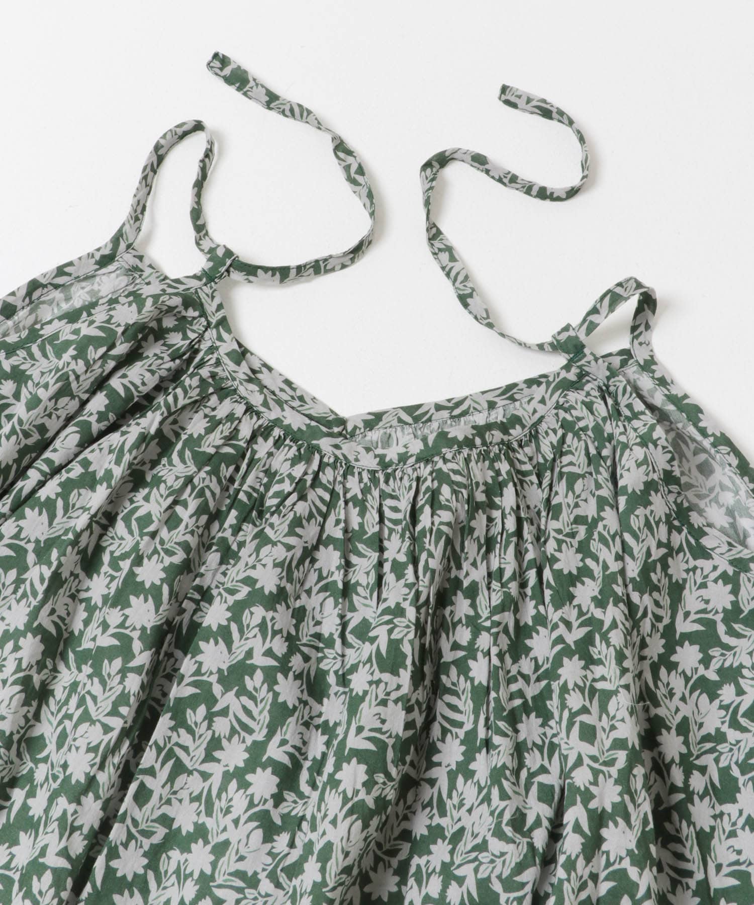SOIL　FLOWER CAMISOLE DRESS GREEN 2