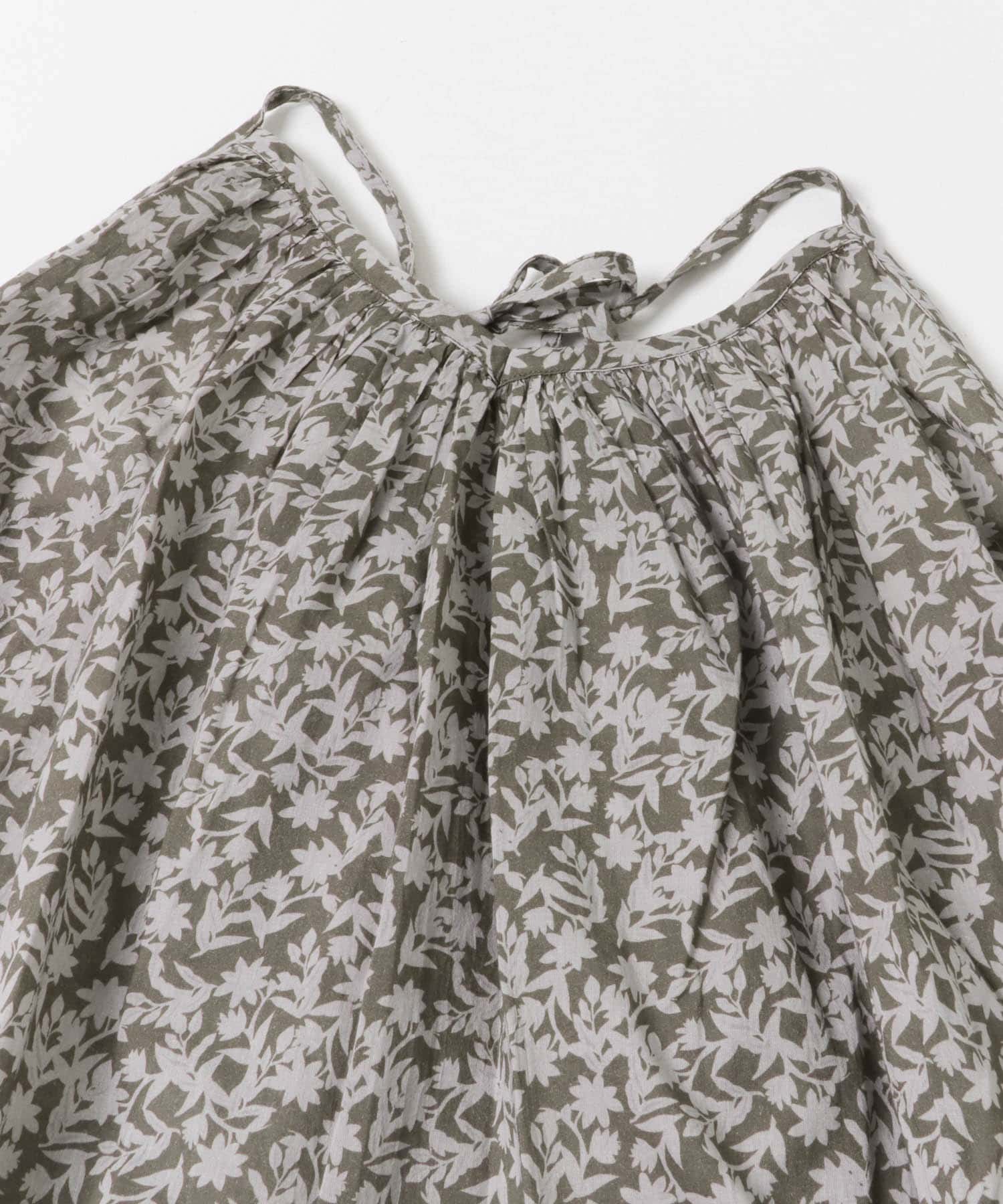 SOIL　FLOWER CAMISOLE DRESS KHAKI 2