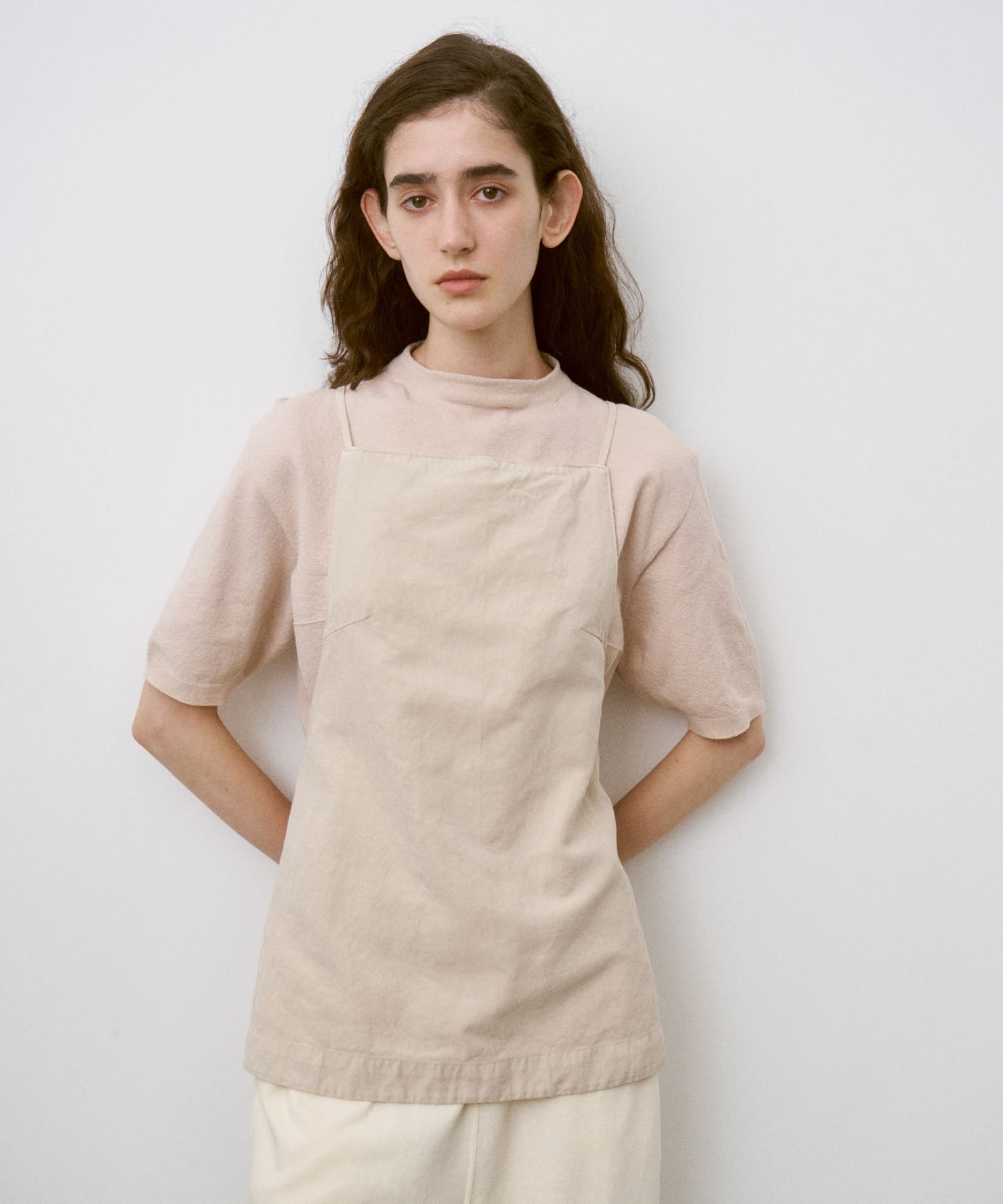 unfil　GARMENTDYEINGCAMISOLE stone 1