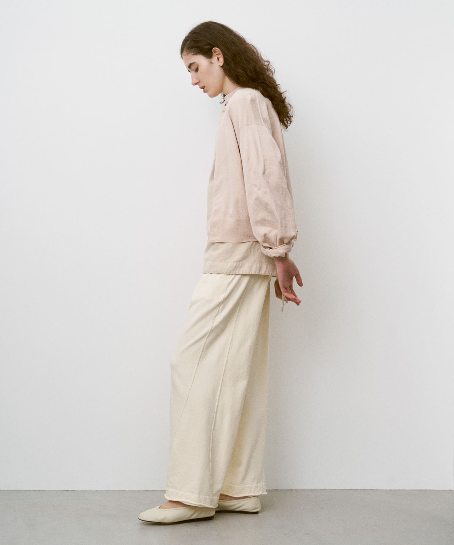 unfil　GARMENTDYEINGCAMISOLE stone 1