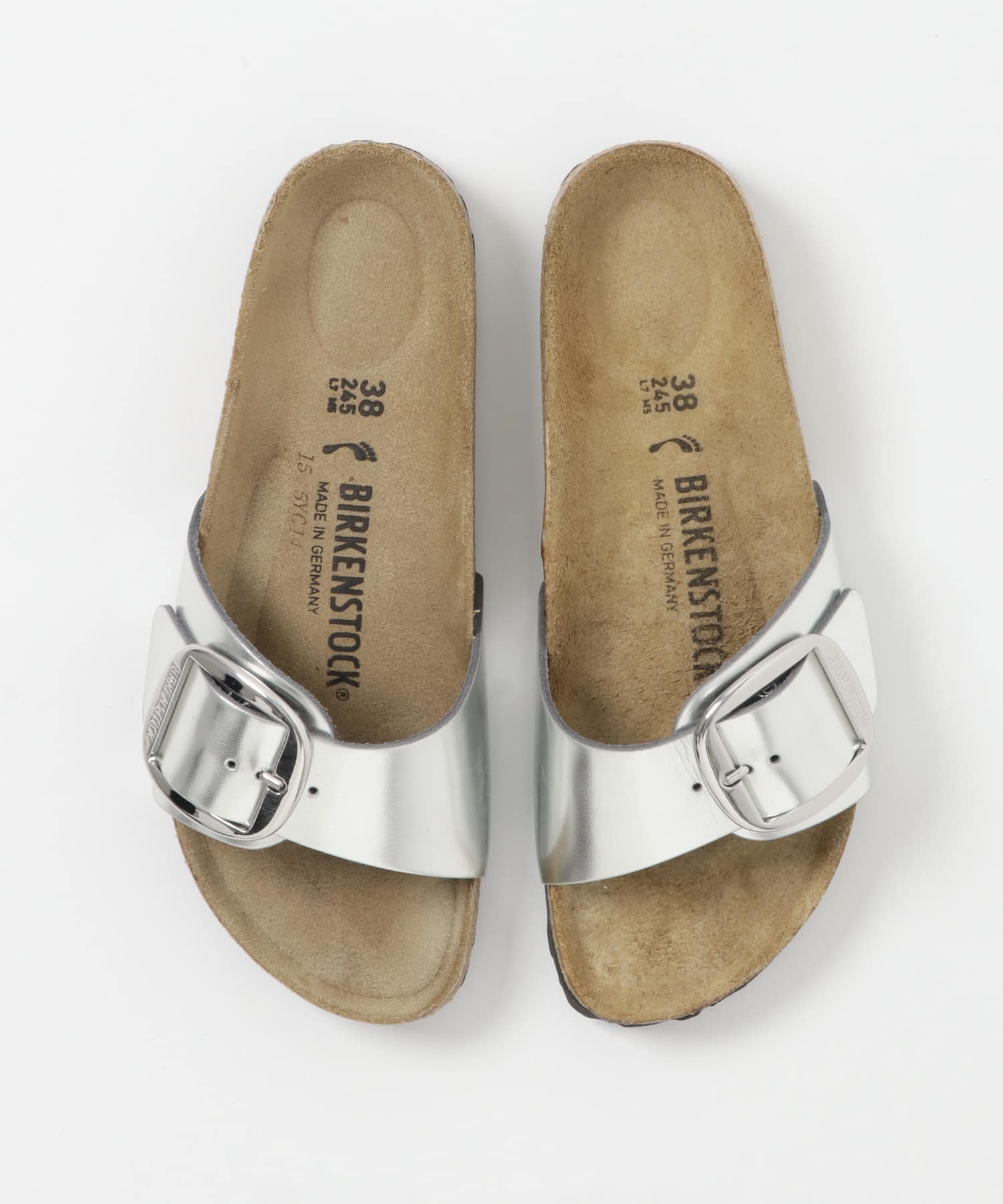 BIRKENSTOCK　EXCLUSIVE MADRID METALLIC SILVER 35