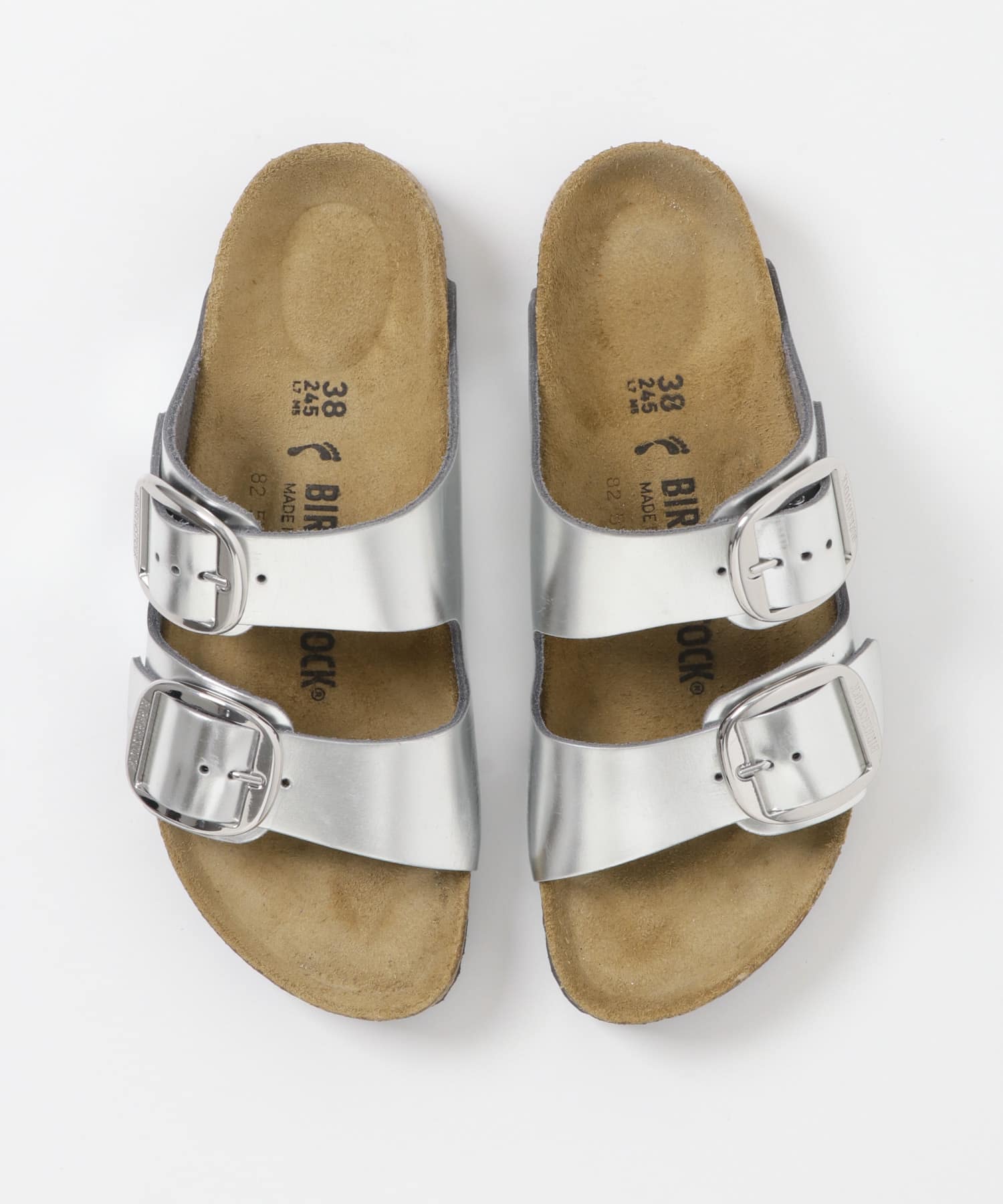 BIRKENSTOCK　EXCLUSIVE ARIZONAMETALLIC SILVER 35