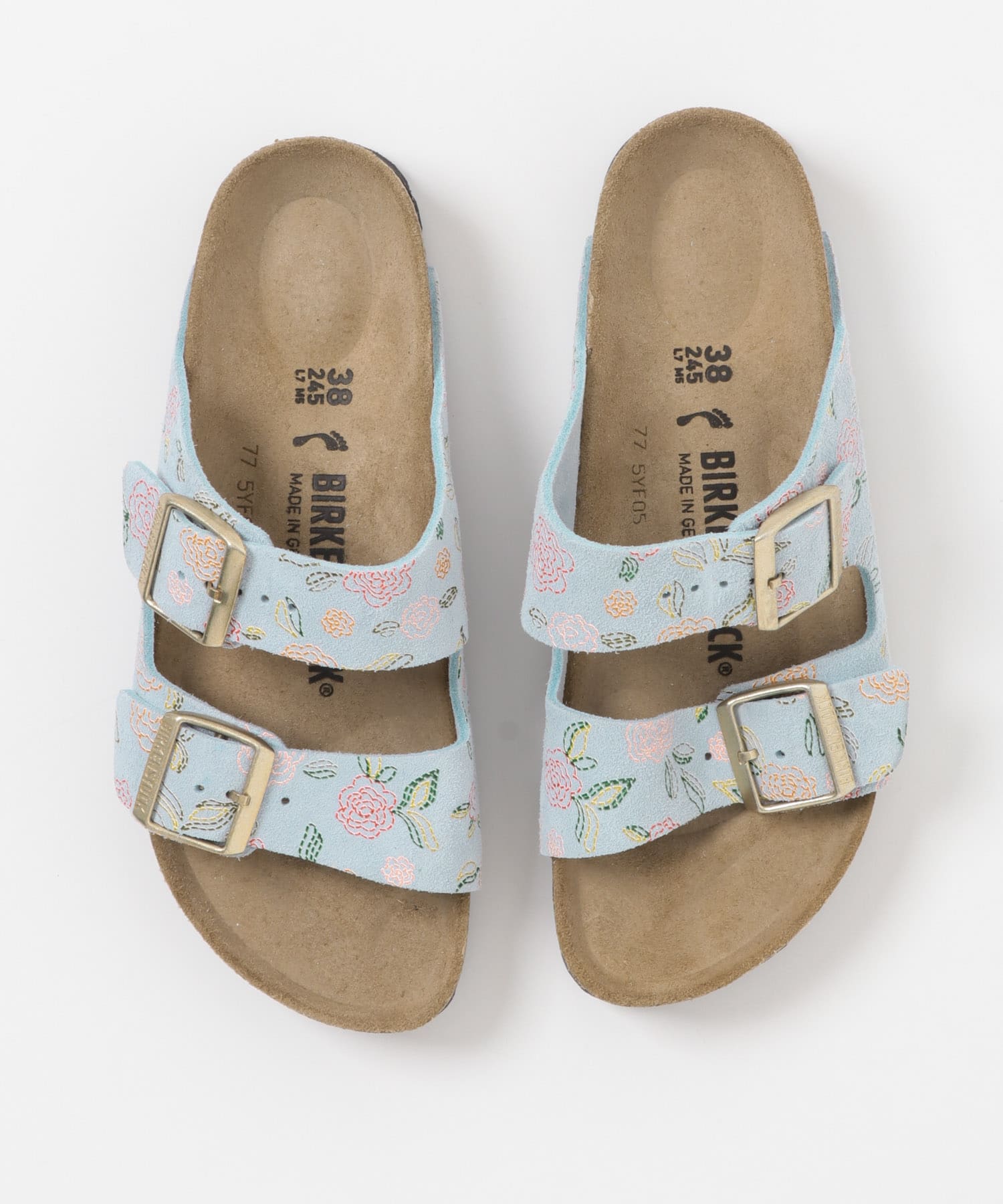 BIRKENSTOCK　EXCLUSIVE ARIZONAFLOWER BLUE 35