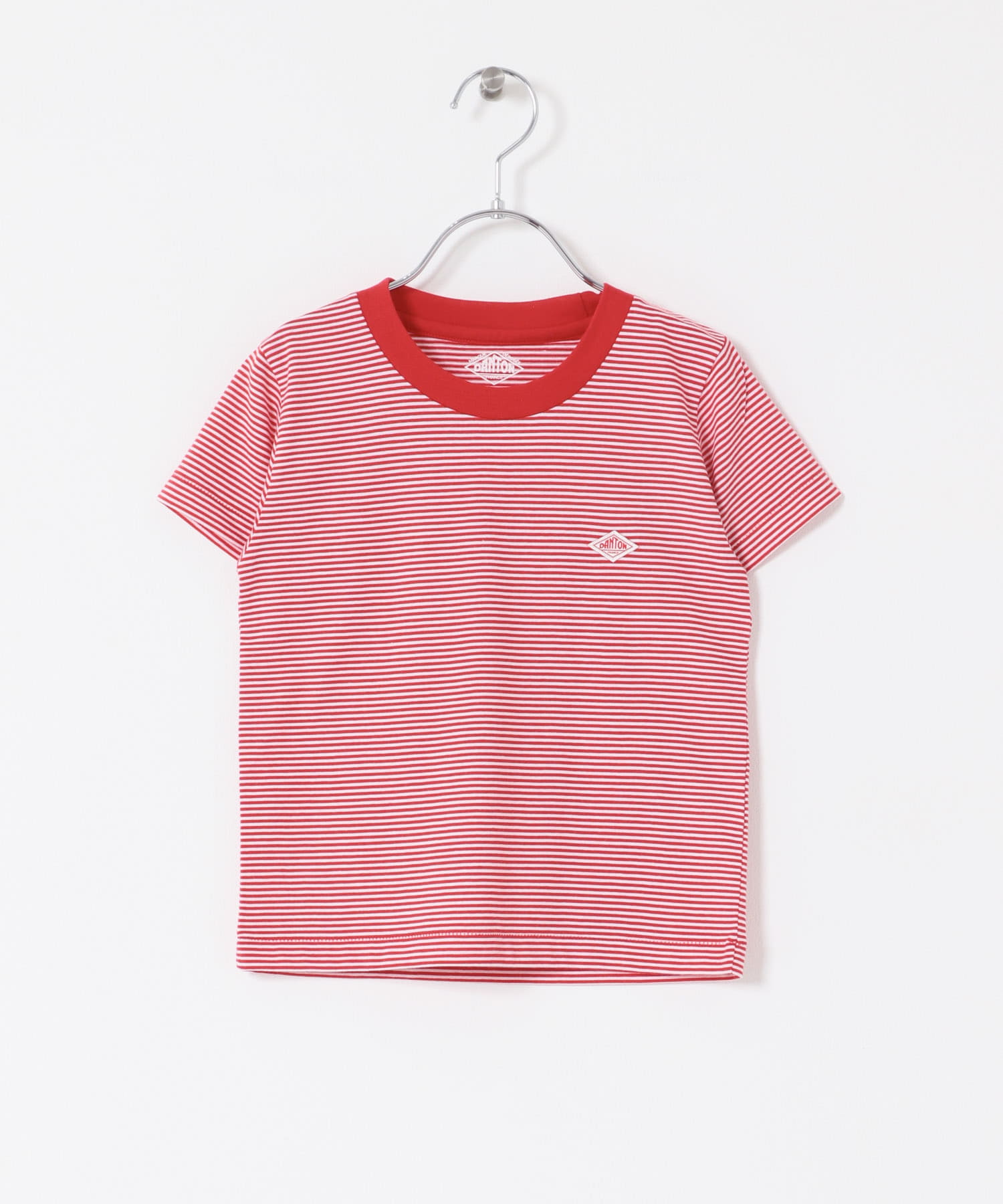 DANTON　KIDS T/C INNER T-SHIRTS(KIDS) RED/WHITE 115
