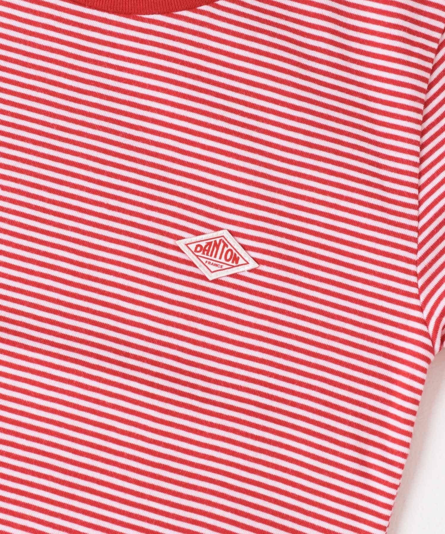 DANTON　KIDS T/C INNER T-SHIRTS(KIDS) RED/WHITE 115