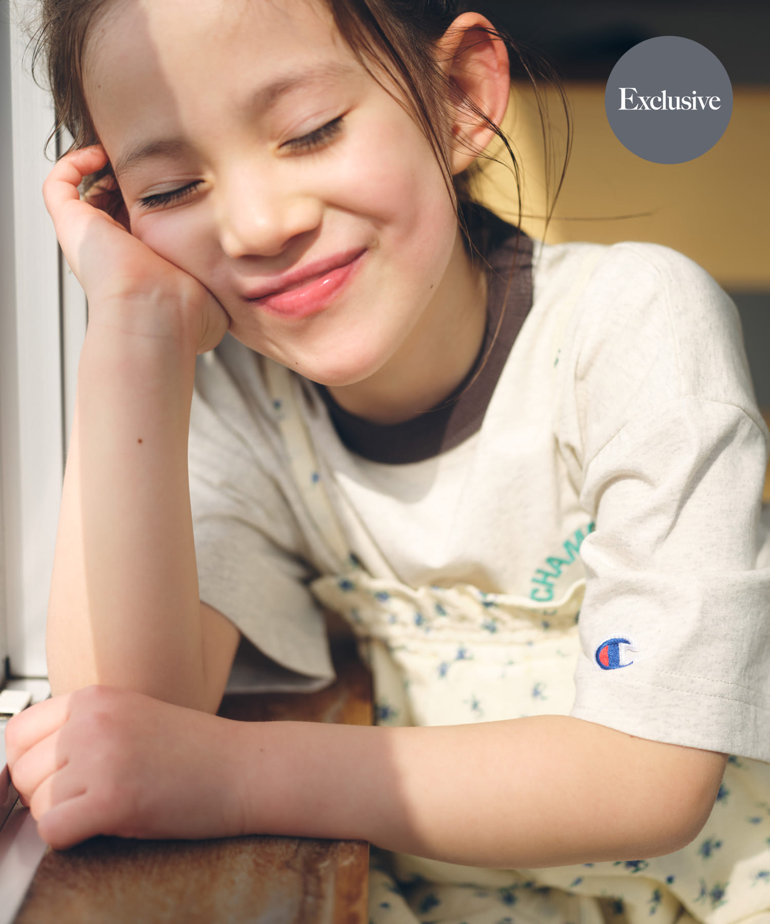 『別注』CHAMPION×DOORS　リンガー刺繍ロゴTシャツ(KIDS)
