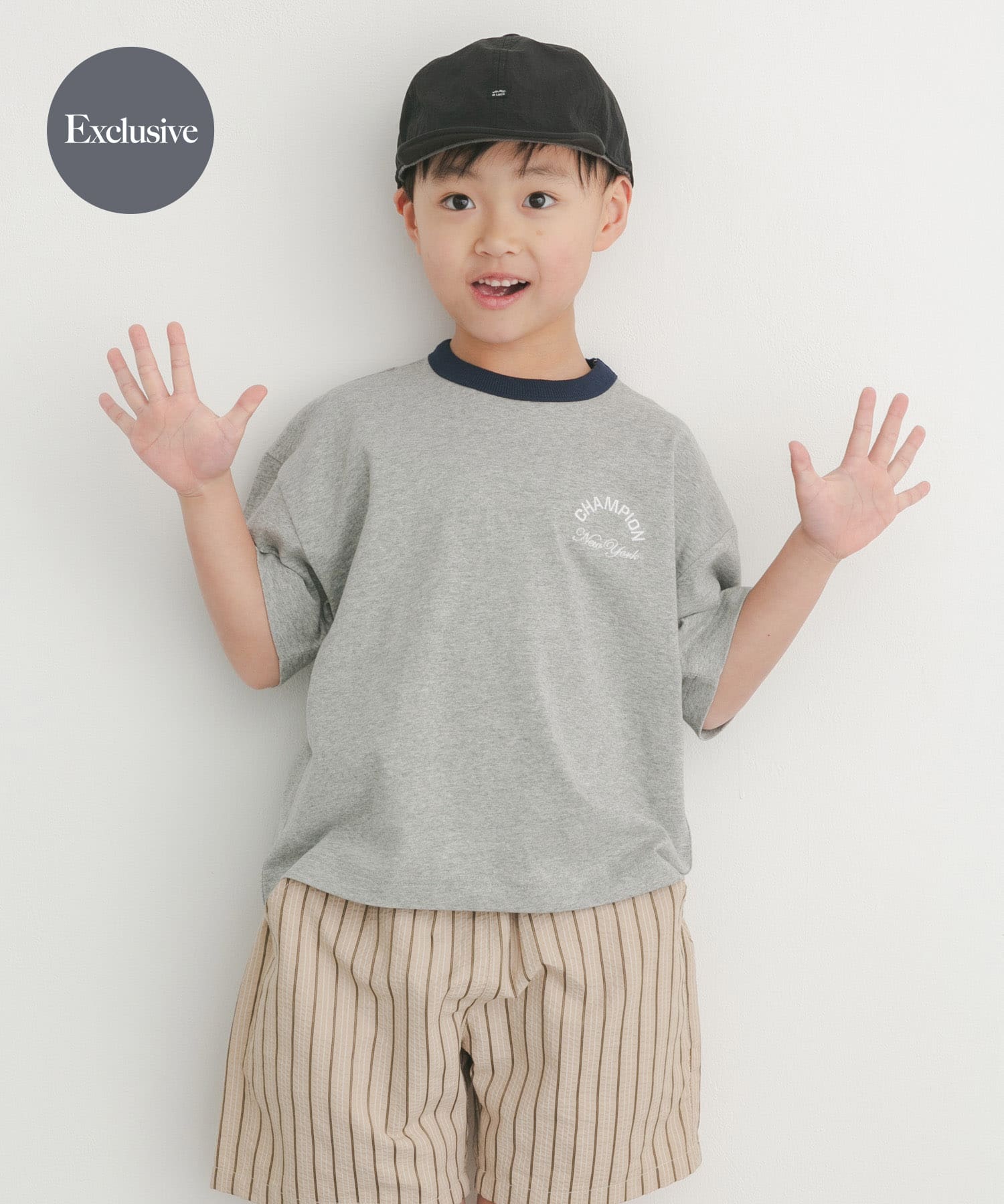 『別注』CHAMPION×DOORS　リンガー刺繍ロゴTシャツ(KIDS)