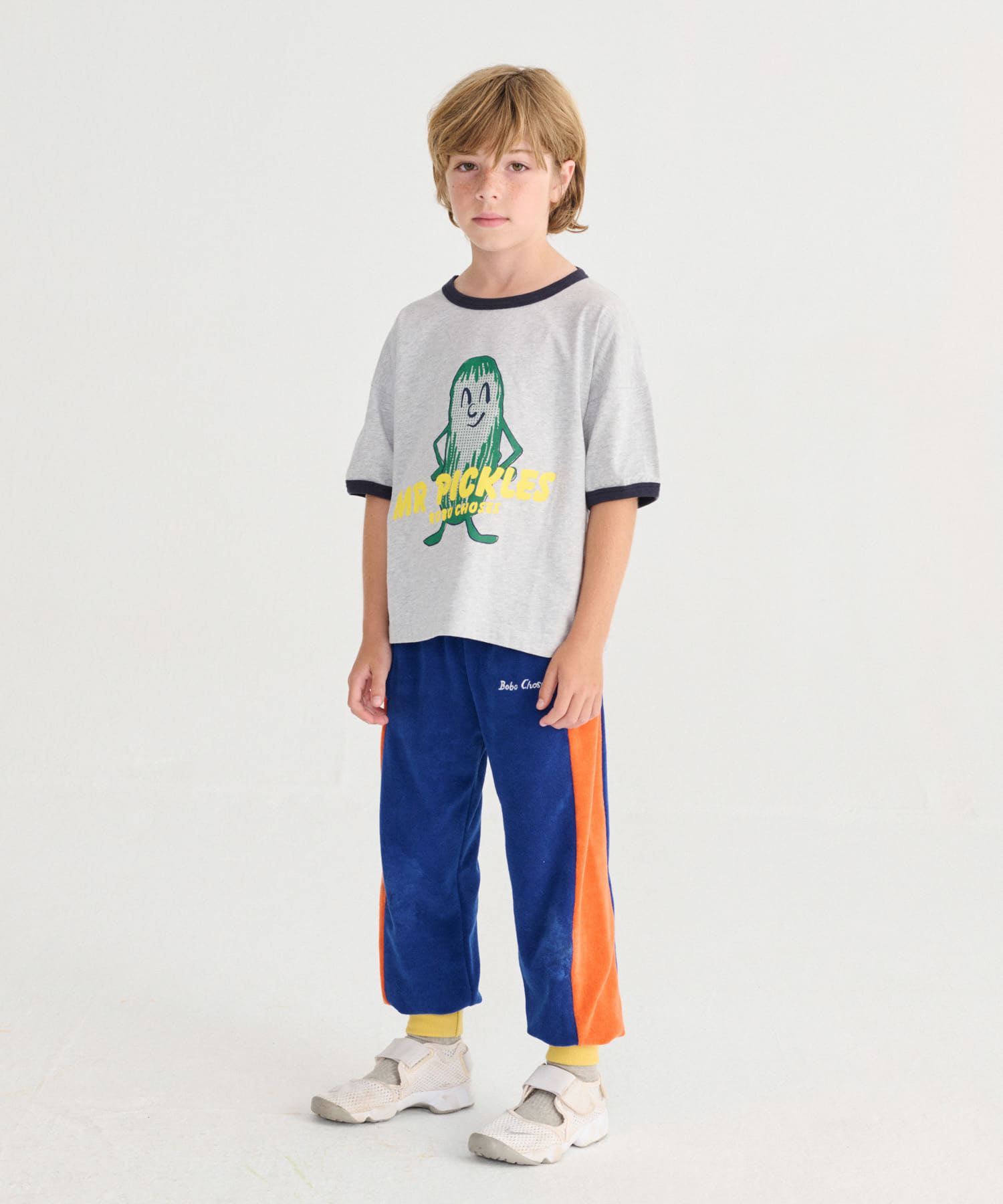 BOBO CHOSES　Mr Pickles T-shirts(KIDS) H GREY 4-5y