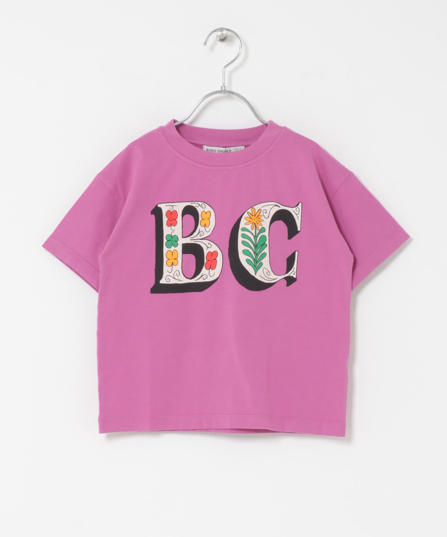 BOBO CHOSES　SPRING LETTERS T-SHIRTS(KIDS) PURPLE 4-5y