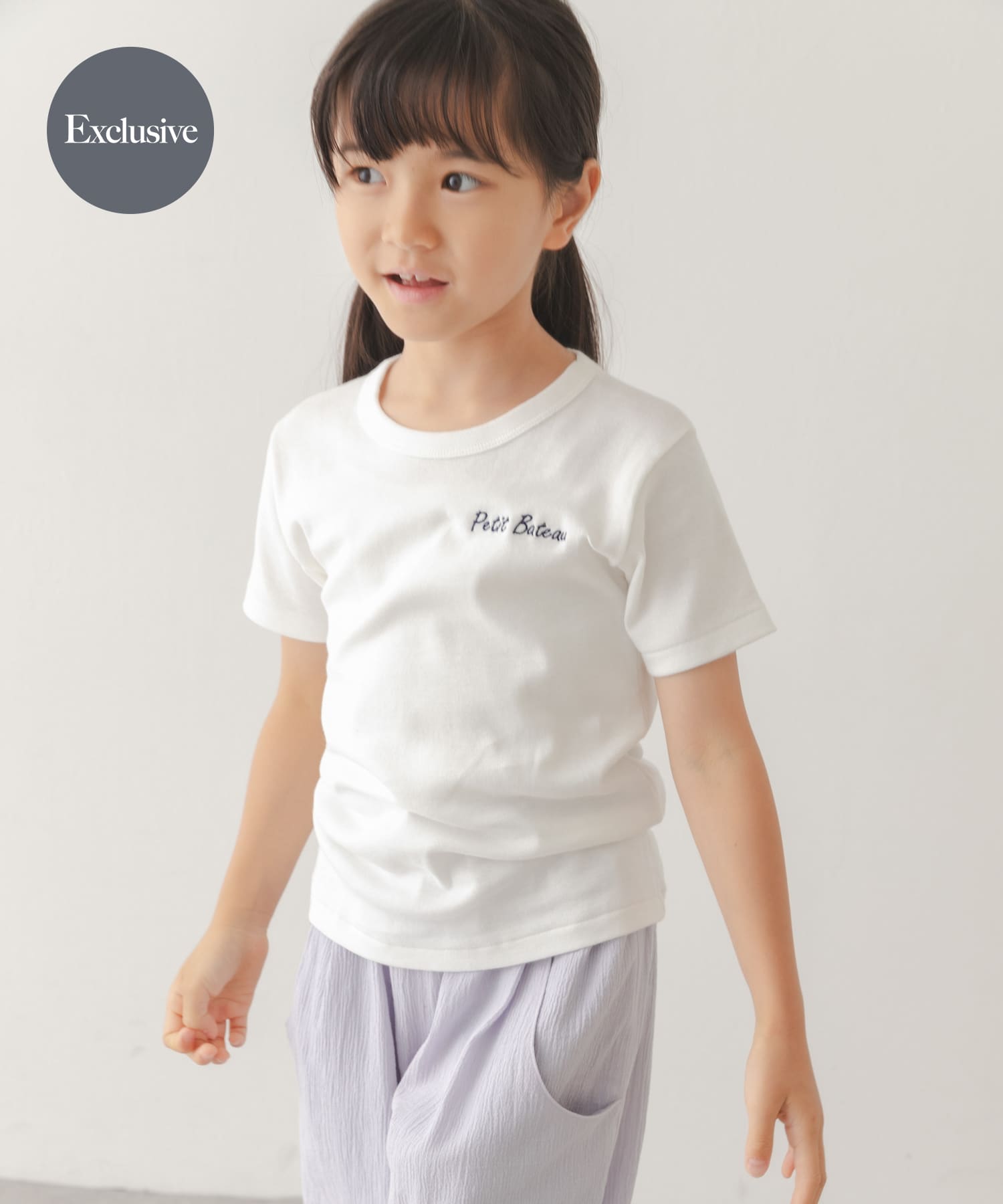 『別注』PETIT BATEAU×DOORS　刺繍ロゴTシャツ(KIDS)