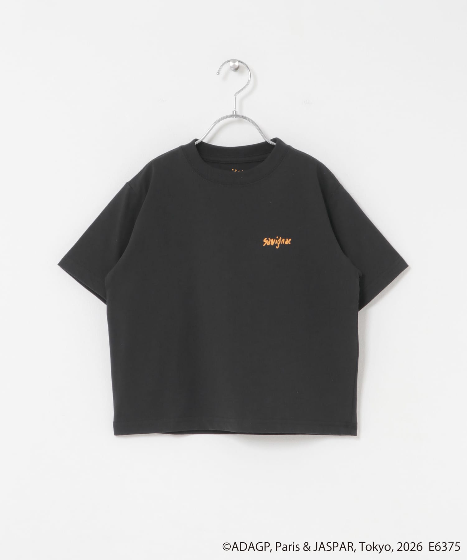 『別注』Savignac×DOORS　プリントTシャツ(KIDS) CHARCOAL2 105(100-110)