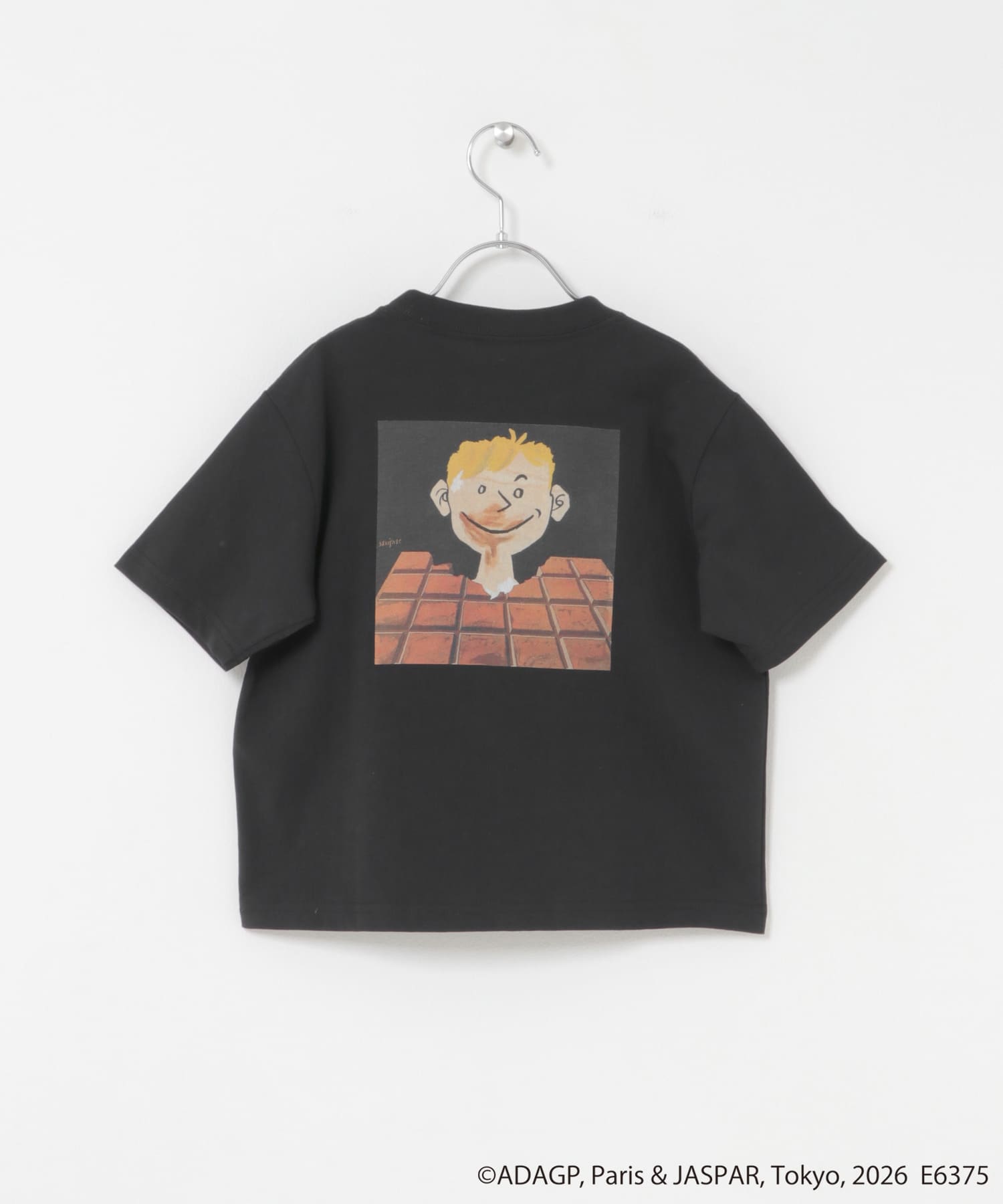 『別注』Savignac×DOORS　プリントTシャツ(KIDS) CHARCOAL2 105(100-110)
