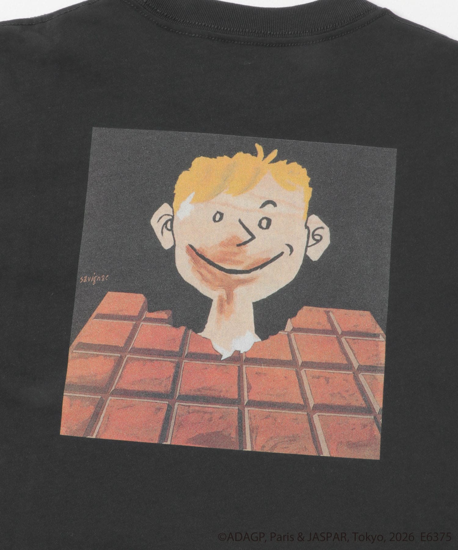『別注』Savignac×DOORS　プリントTシャツ(KIDS) CHARCOAL2 105(100-110)